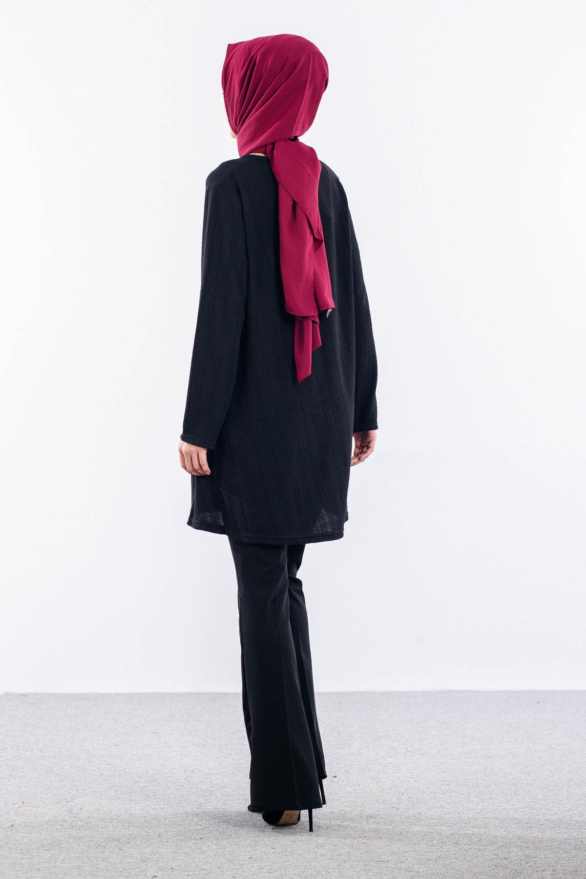 Merve Düğmeli̇ Bb Tunik 46-48-50 - Siyah - 3