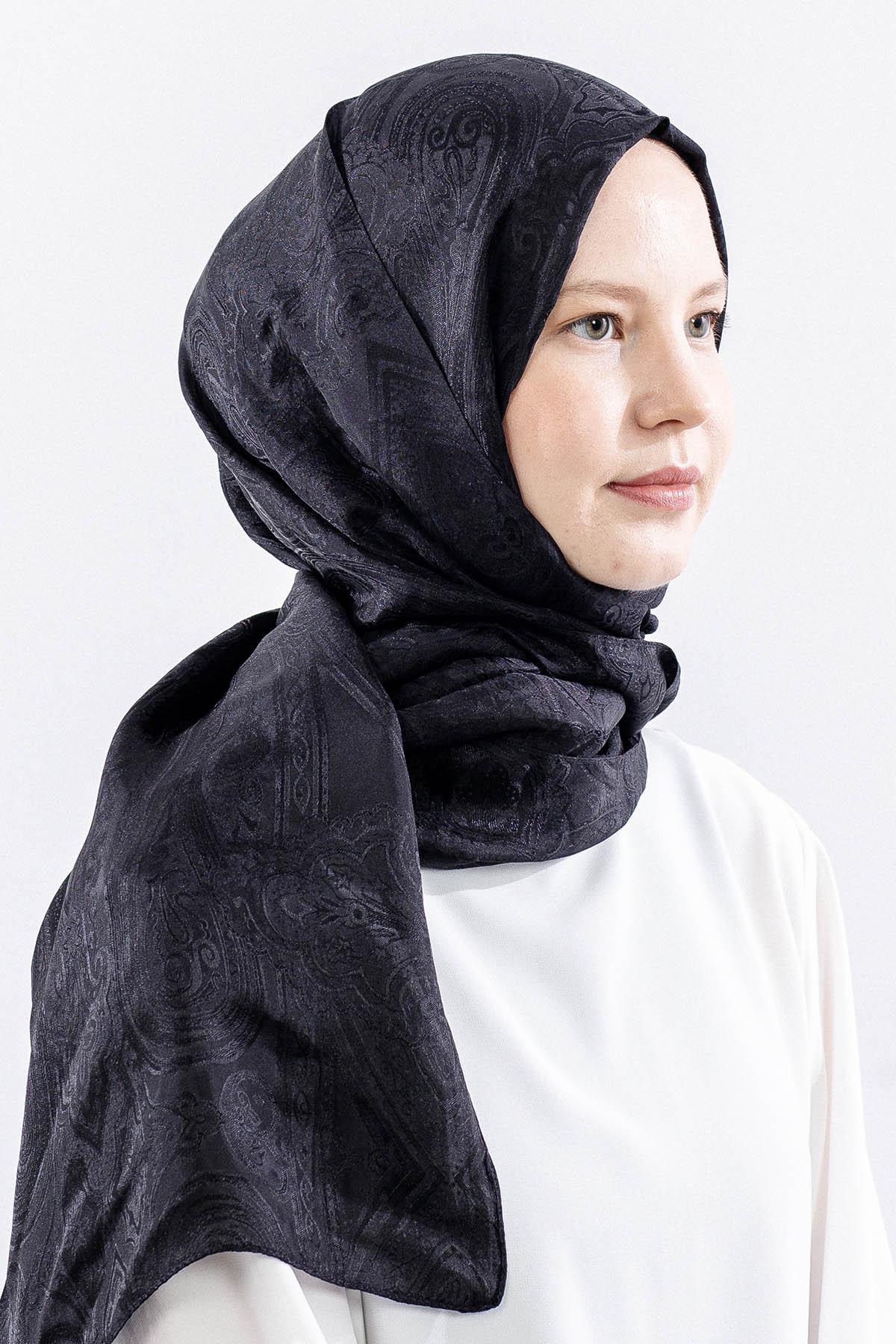 Mismara Morocco şal Varakli - Siyah - 2