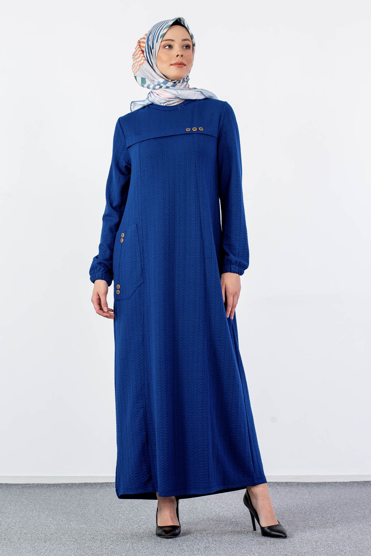 N2682 Elbise 2-3-4-5-6-7 - Sax - 1