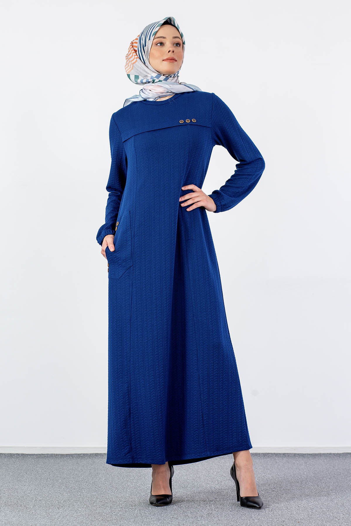 N2682 Elbise 2-3-4-5-6-7 - Sax - 3