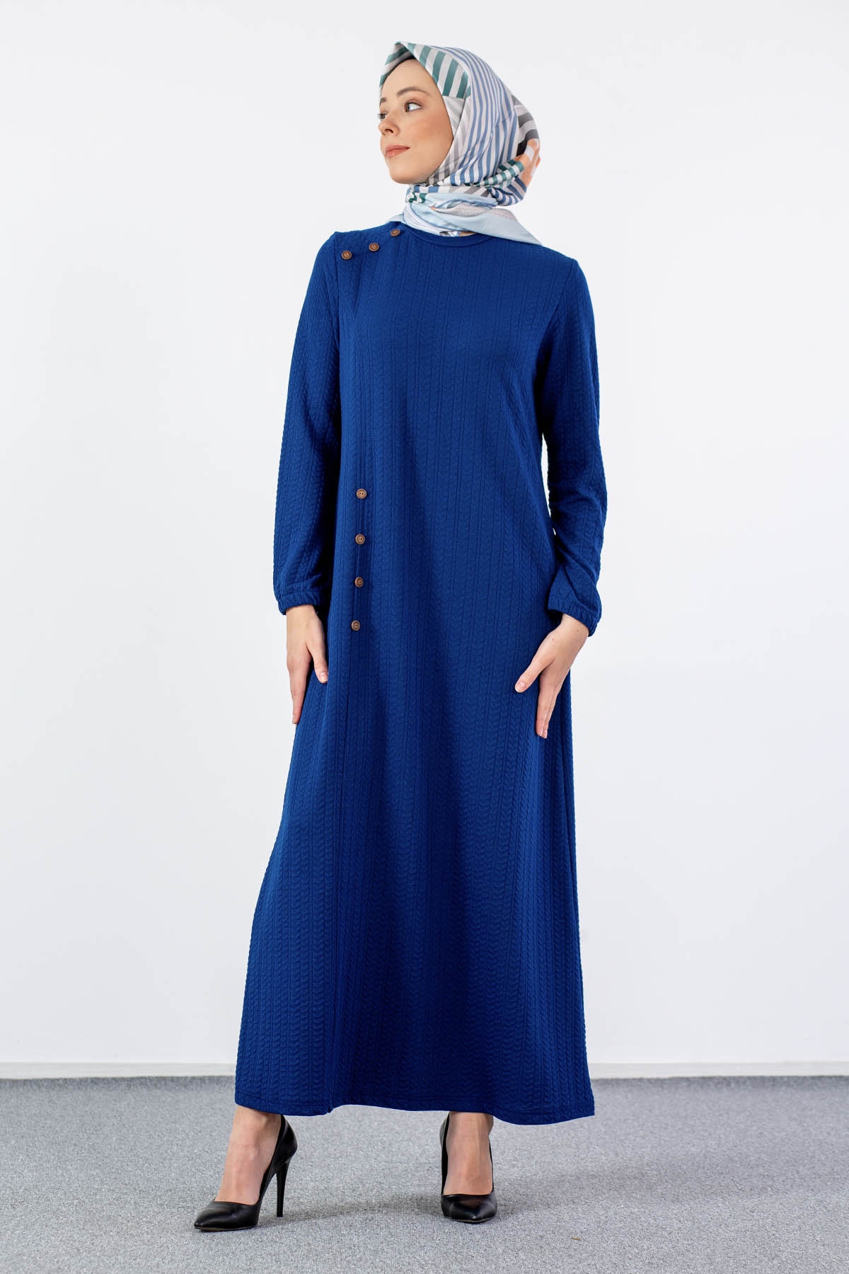 N2688 Elbise 1-2-3-4-5-6 - Sax - 2