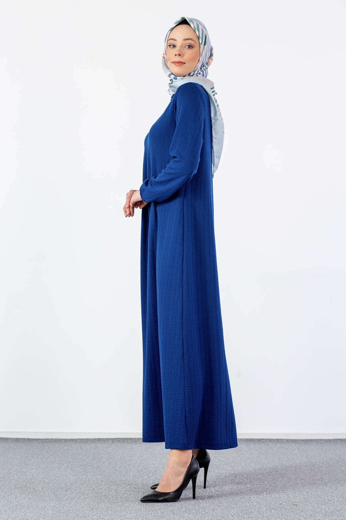 N2688 Elbise 1-2-3-4-5-6 - Sax - 4