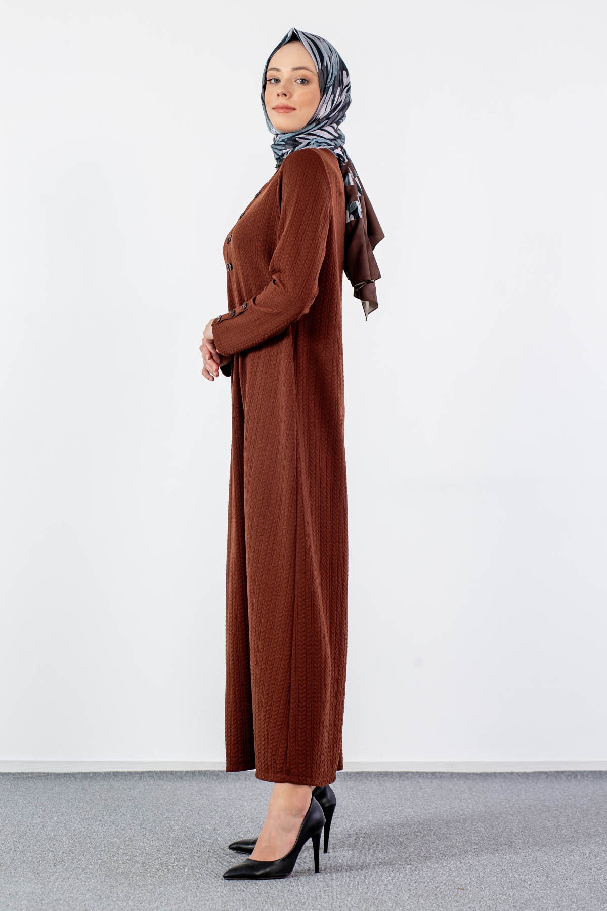 N2690 Elbise 2-3-4-5-6-7 - Kiremit - 4