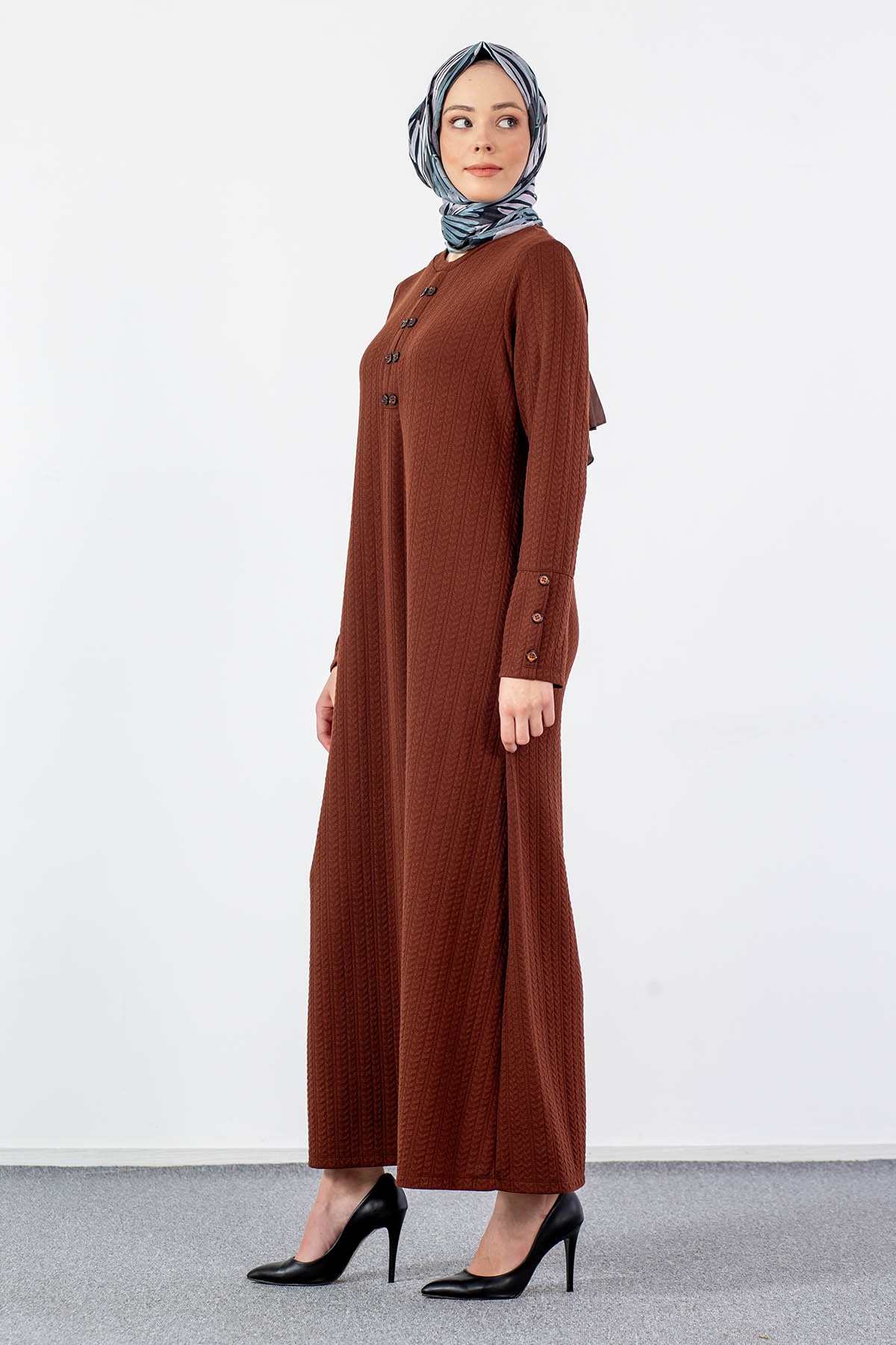 N2690 Elbise 2-3-4-5-6-7 - Kiremit - 5