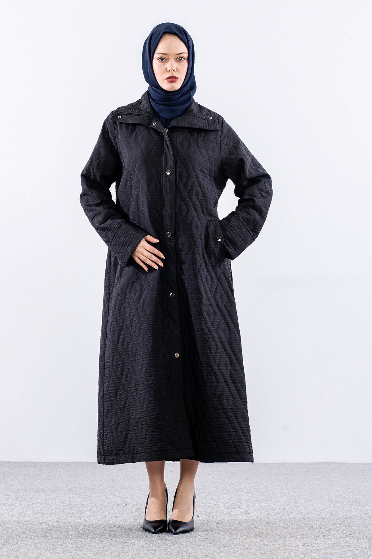 N3172 Kapi̇tone Kaban 44-50 - Siyah - 1