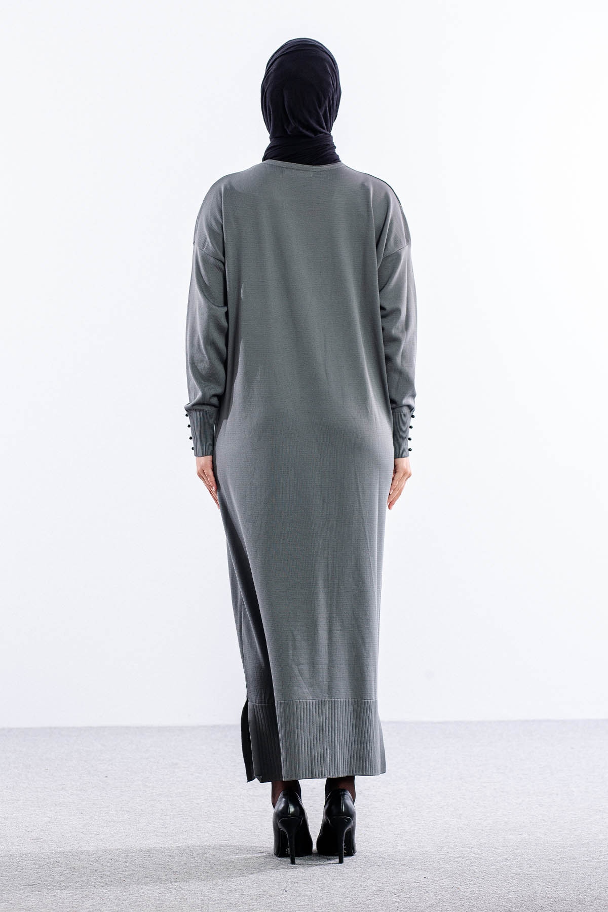 N322 Triko  Hirka  Tek - Gri - 4