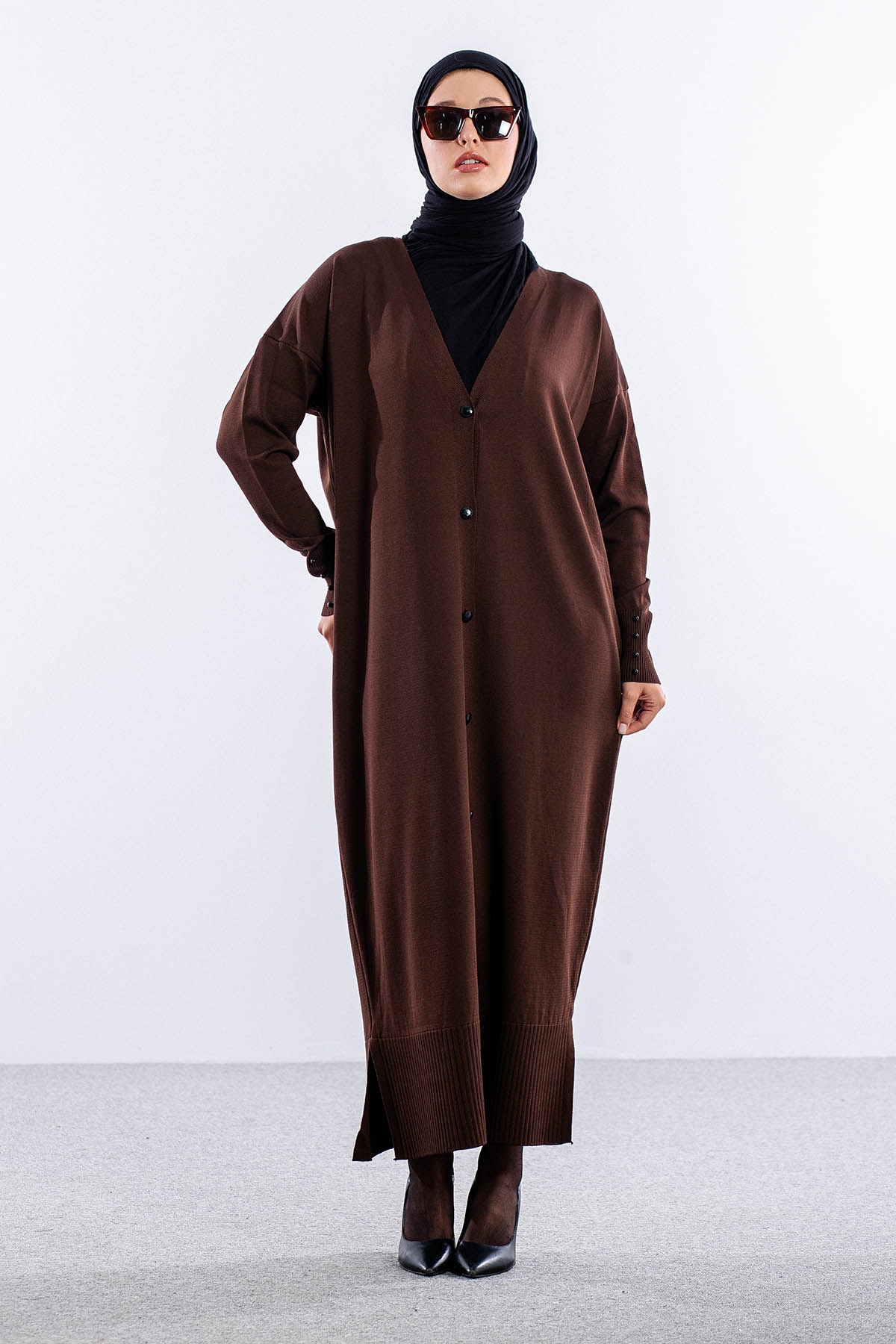 N322 Triko  Hirka  Tek - Kahve - 1