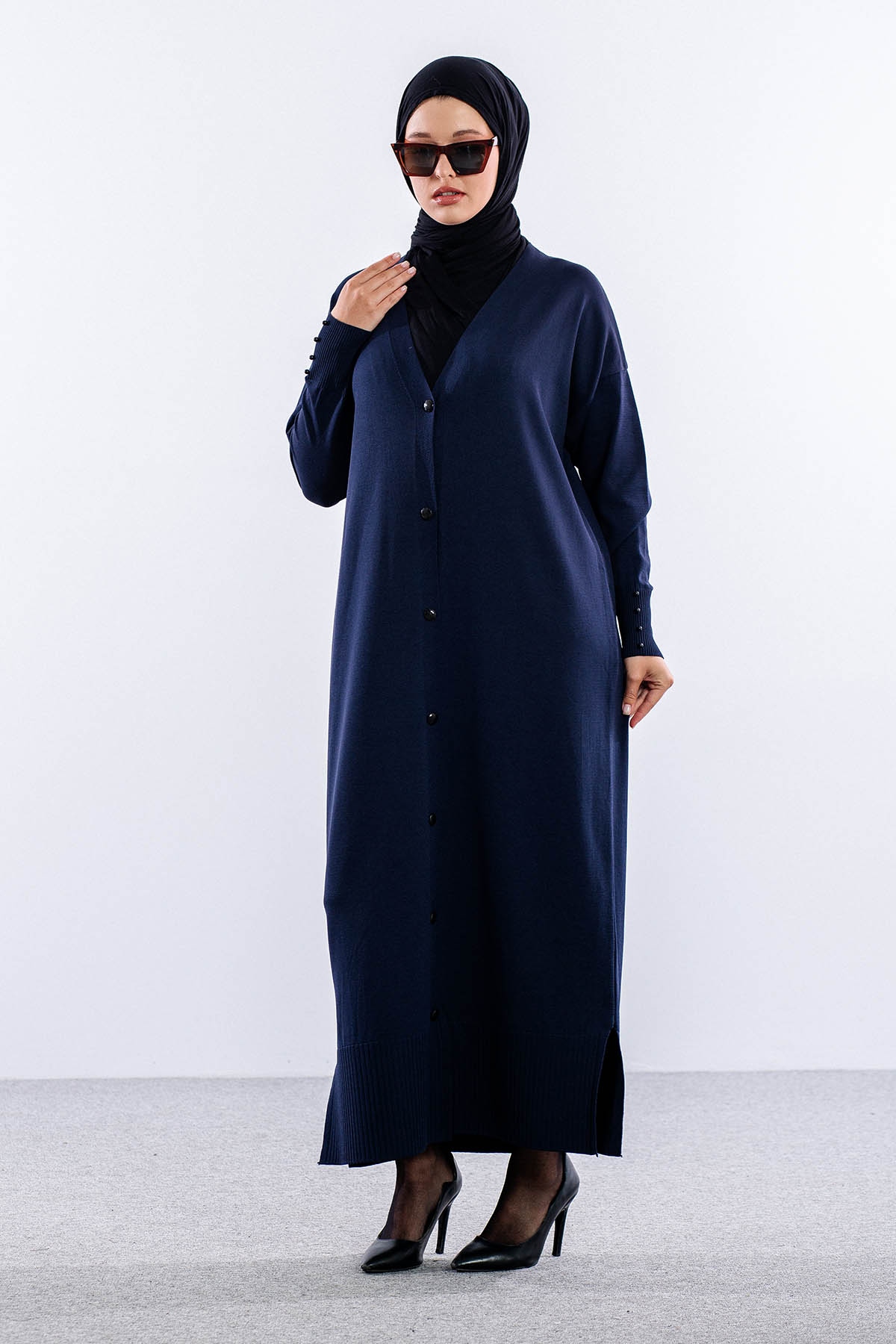 N322 Triko  Hirka  Tek - Lacivert - 3