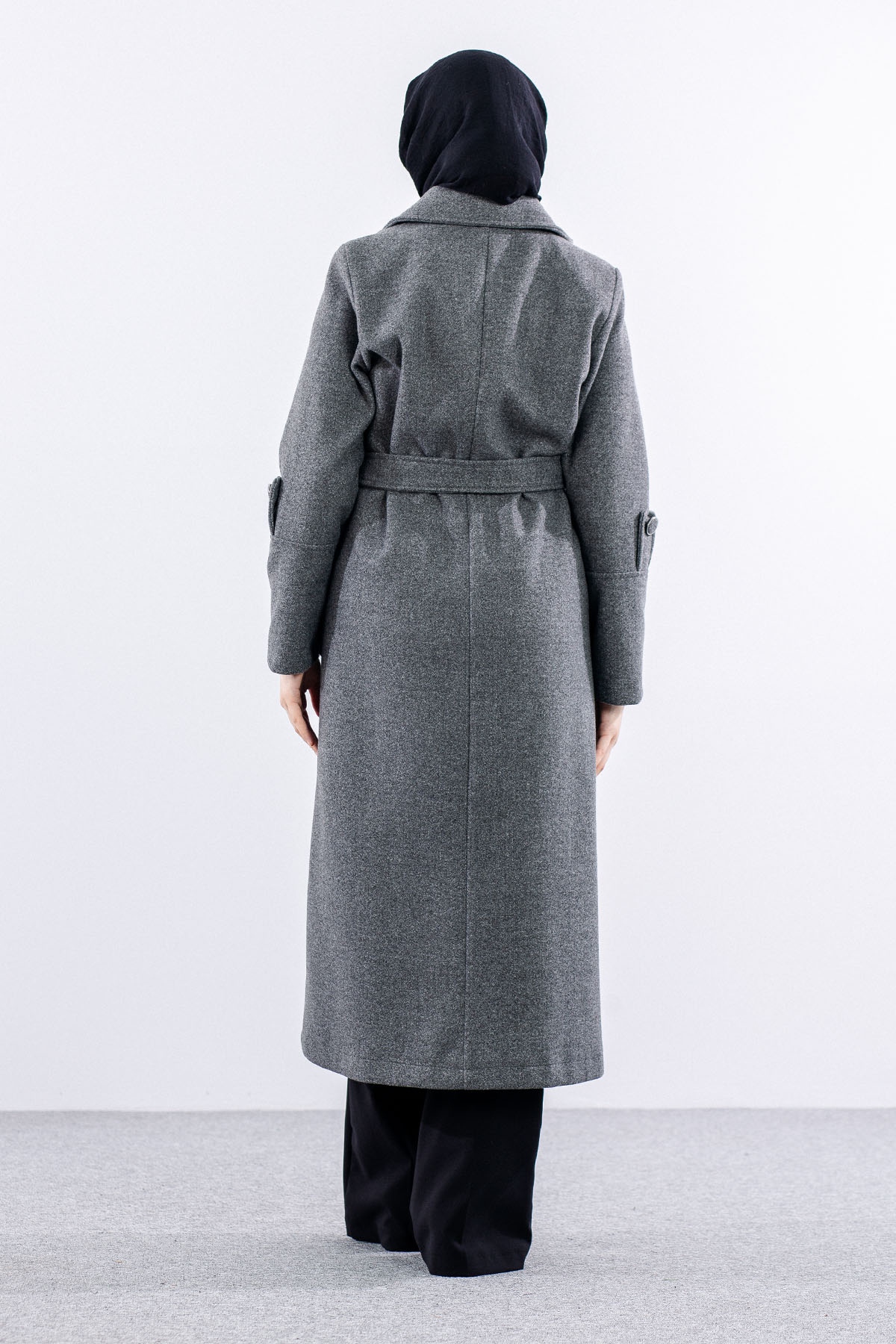 N3524 Kaşe Kaban 4-7 - Antrasit - 6