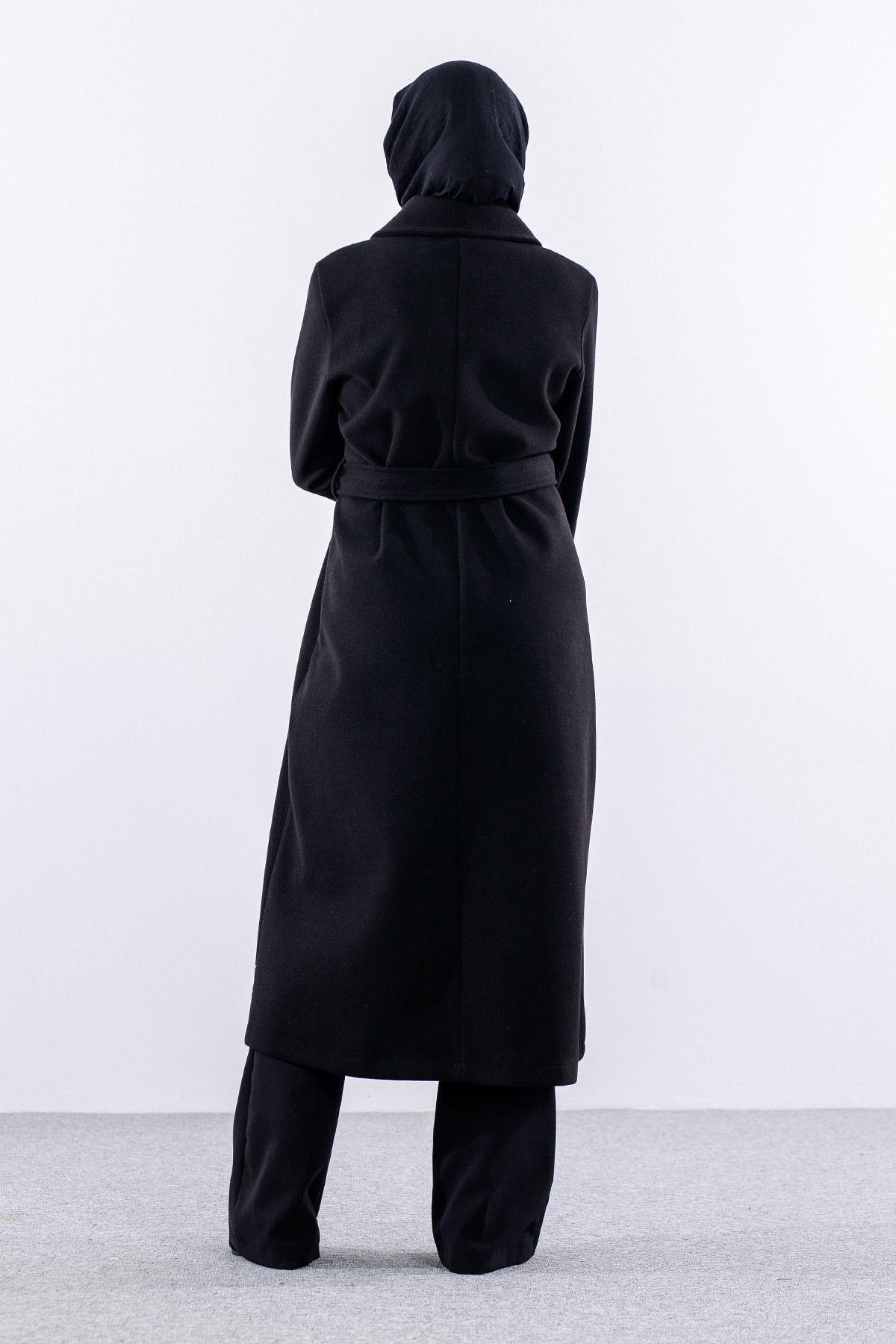 N3524 Kaşe Kaban 4-7 - Siyah - 4