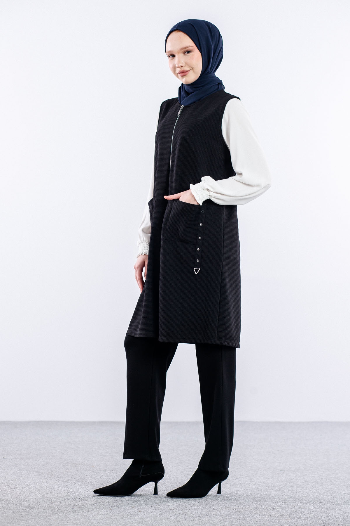 N4846 Yelek 3-4-5-6 - Siyah - 4