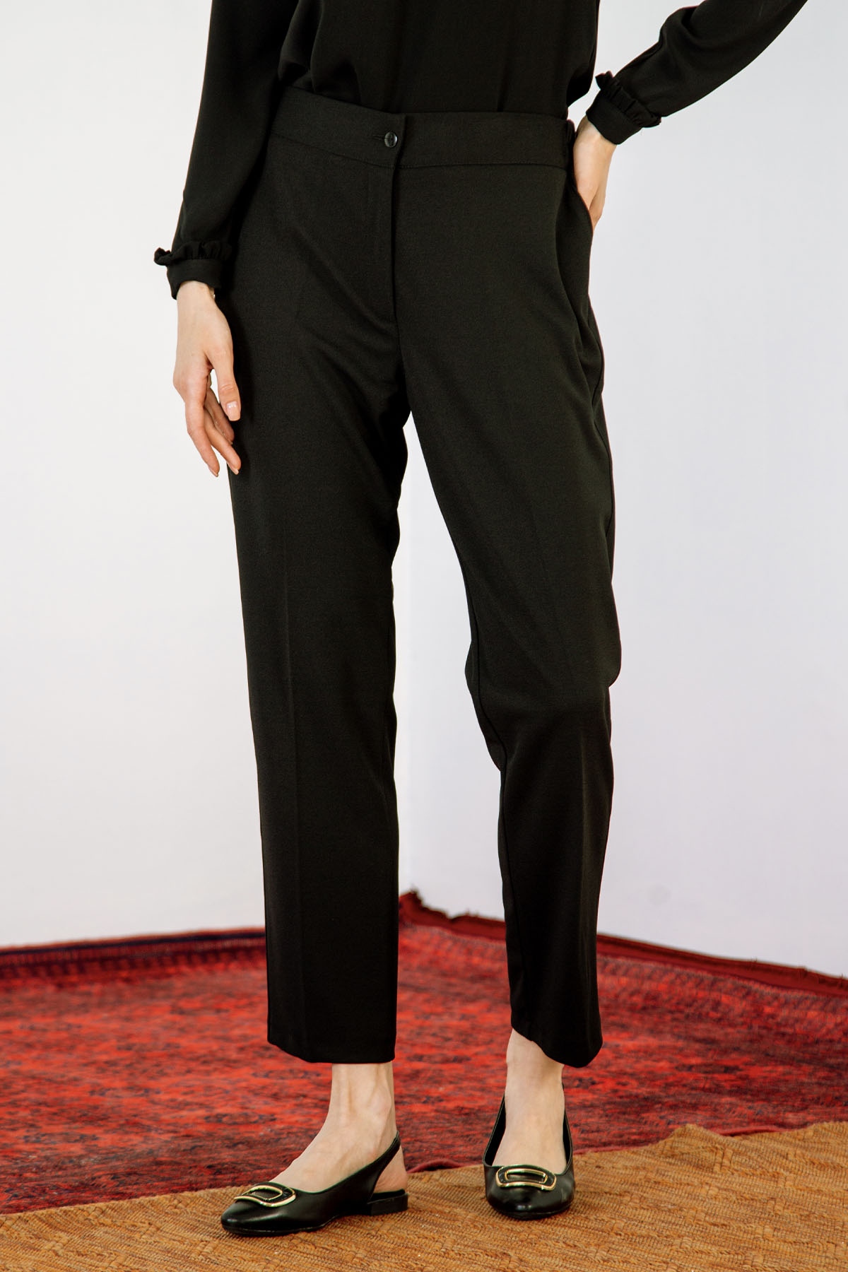 N529 Bt Pantolon 46-56 - Siyah - 1