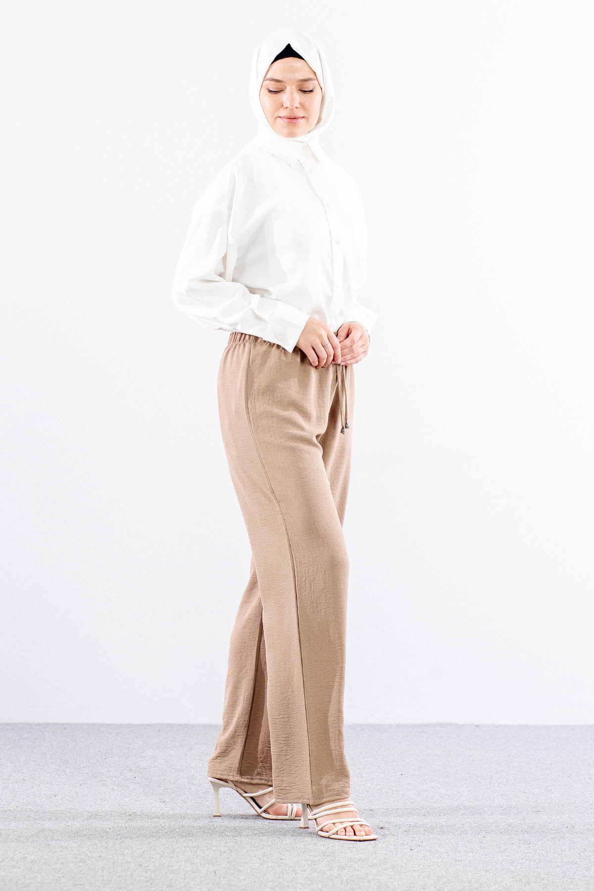 N535 Pantolon 46-52 Ae - Bej - 3