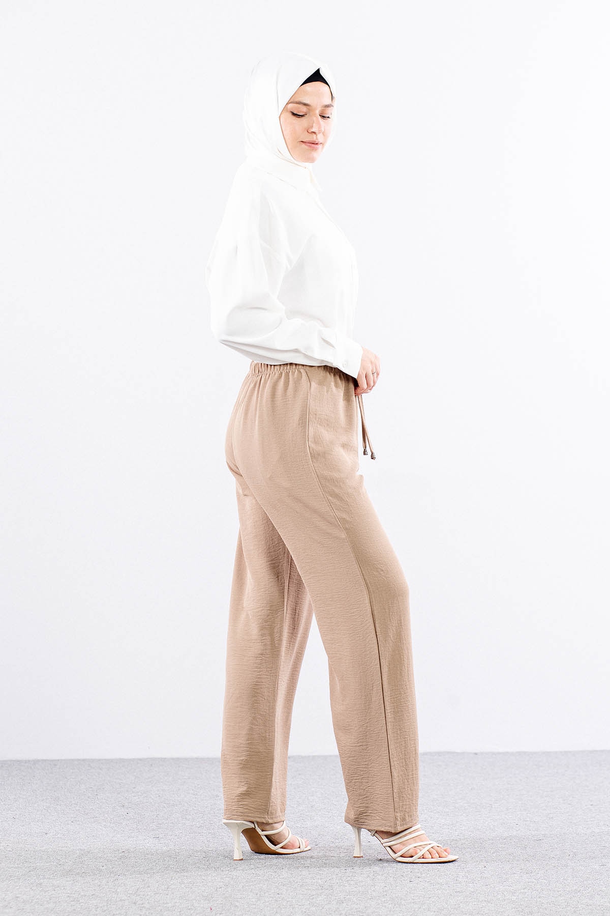 N535 Pantolon 46-52 Ae - Bej - 4