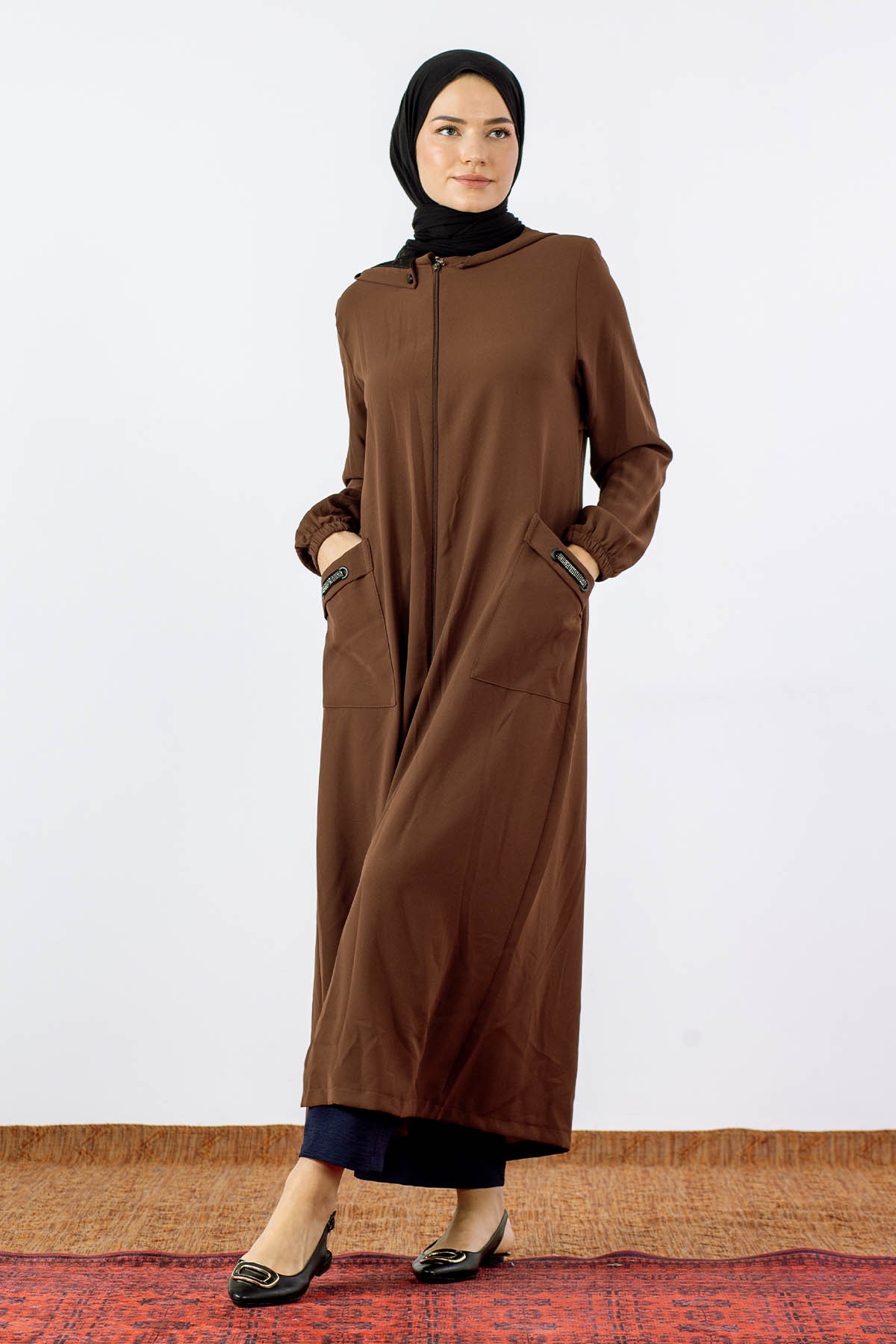 N6229 Ferace 4-5-6-7 - Kahve - 1