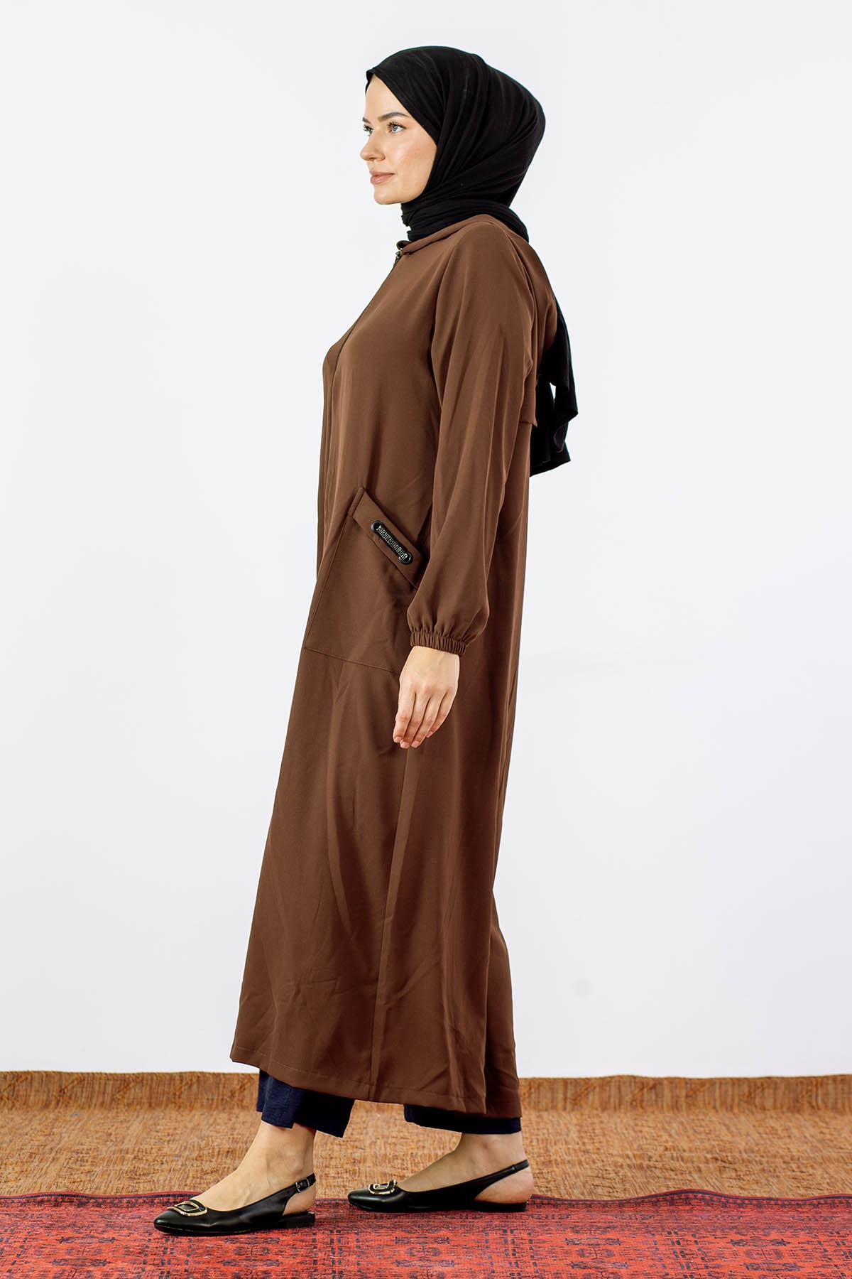 N6229 Ferace 4-5-6-7 - Kahve - 4