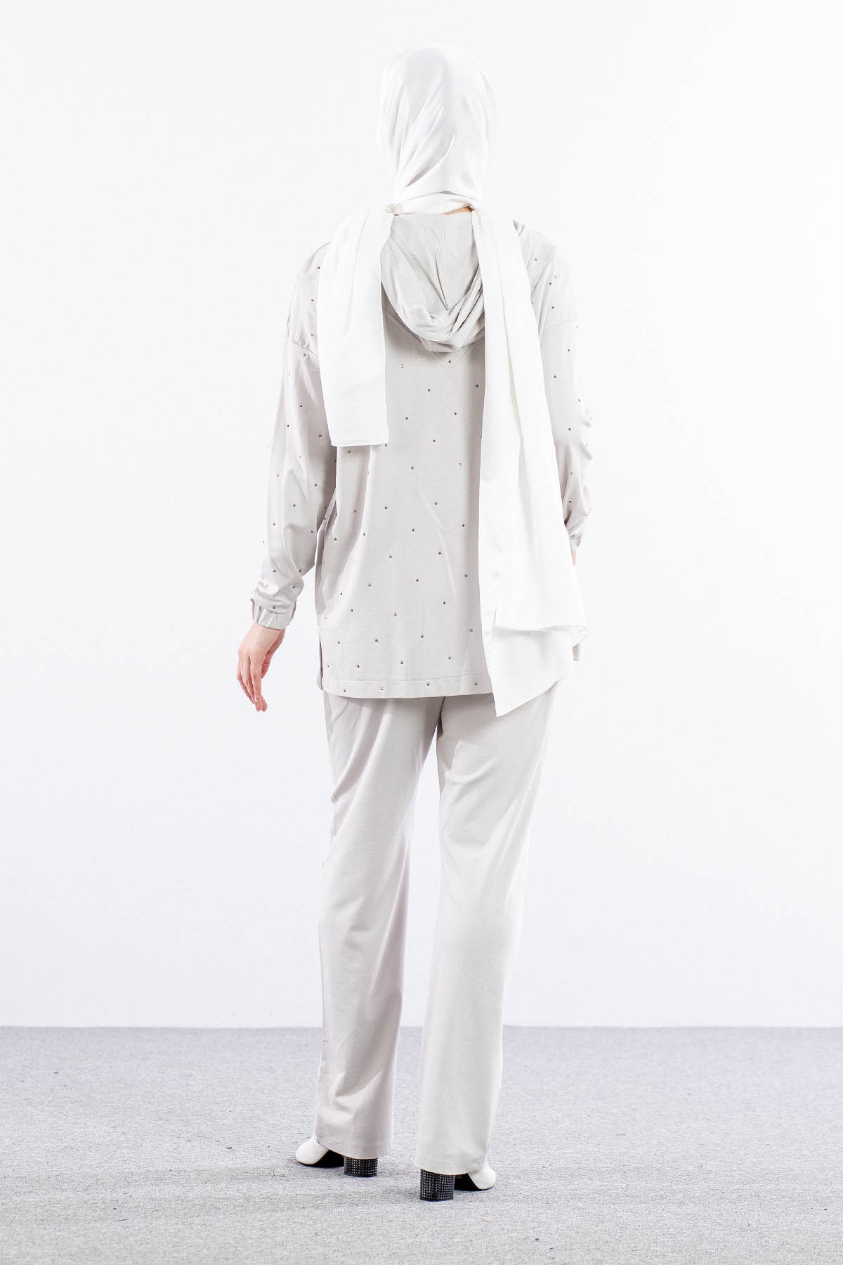 N7237 Takim 42-48 Serpme Taş - Gri - 6