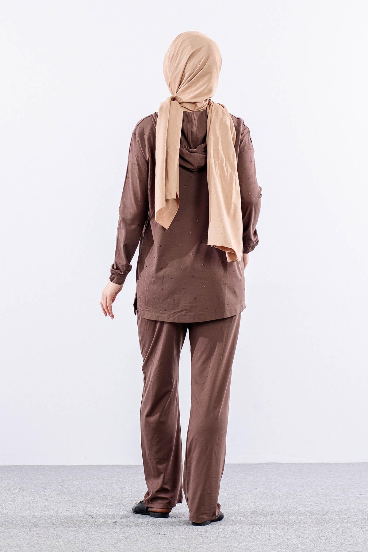 N7237 Takim 42-48 Serpme Taş - Vizon - 5