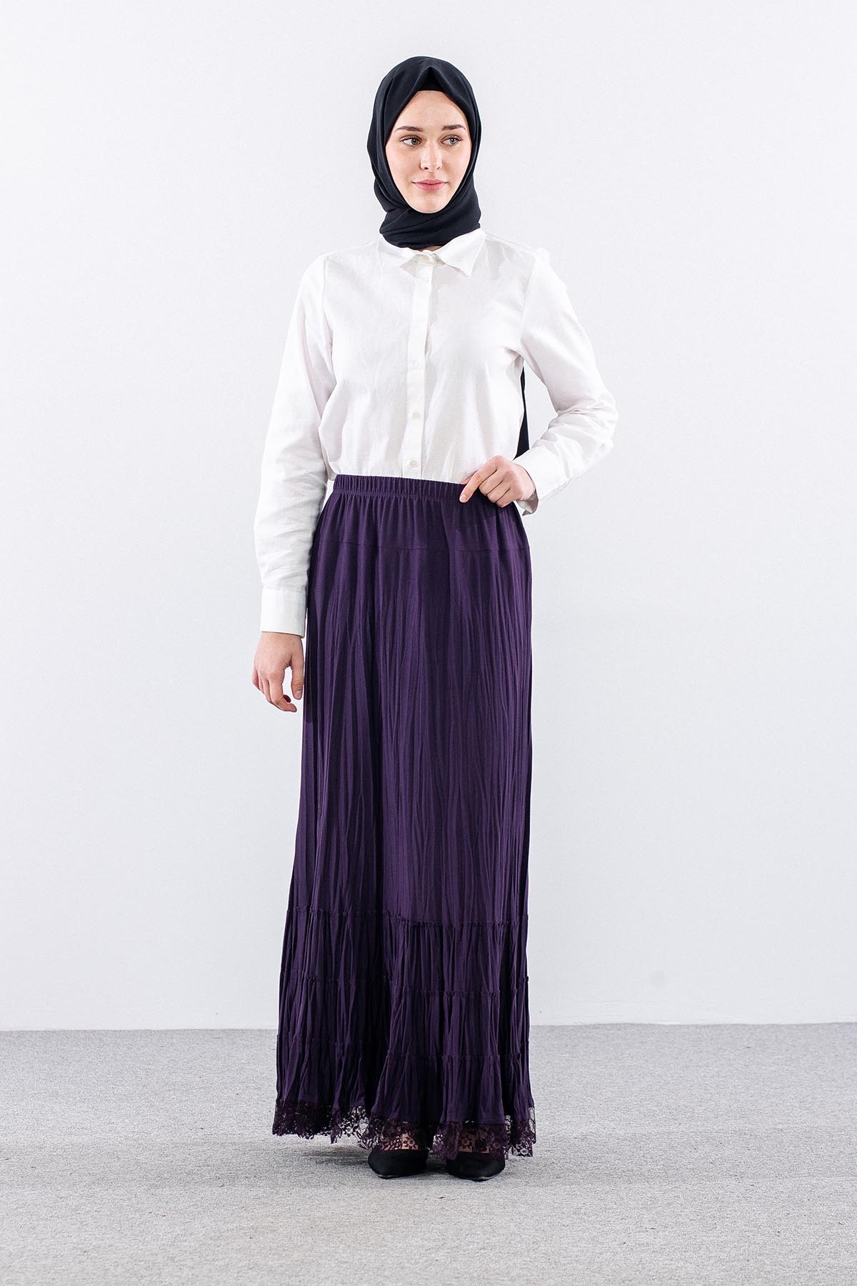 N8039 Etek 3-4-5-6 Etekucu 3 Katli - Mor - 1