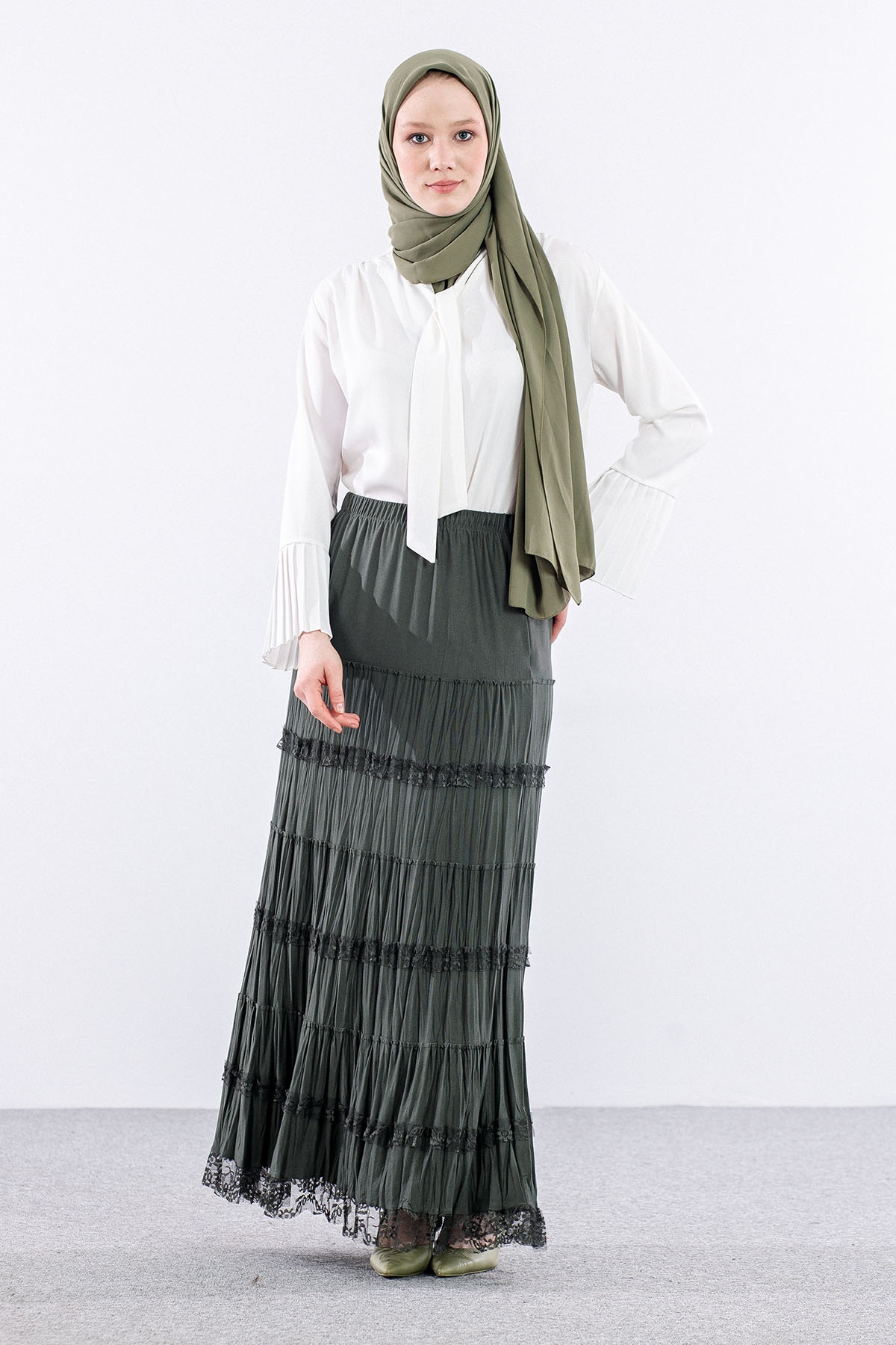 N8075 Etek 3-6 Katli - Haki - 2