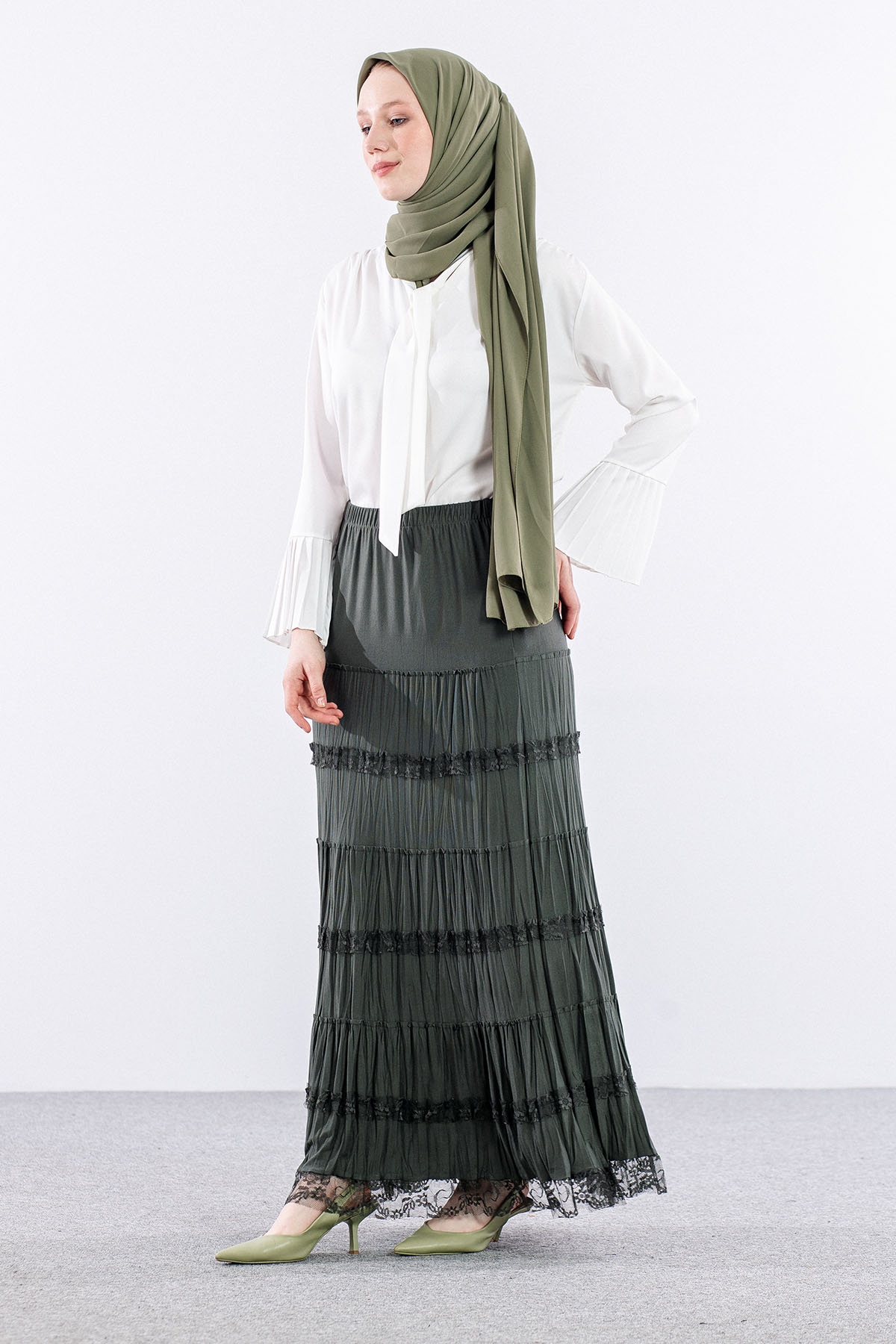 N8075 Etek 3-6 Katli - Haki - 3