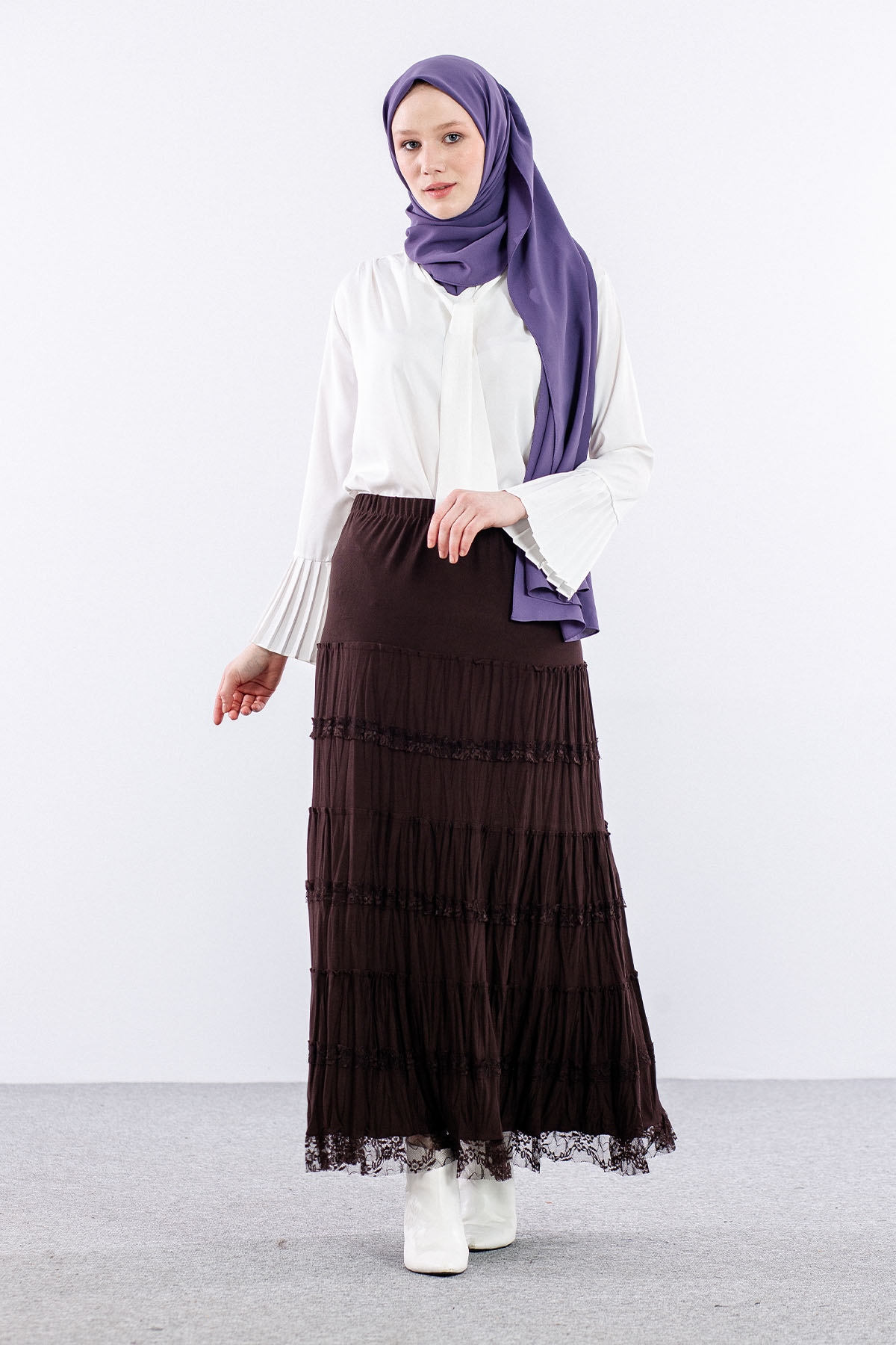 N8075 Etek 3-6 Katli - Kahve - 2