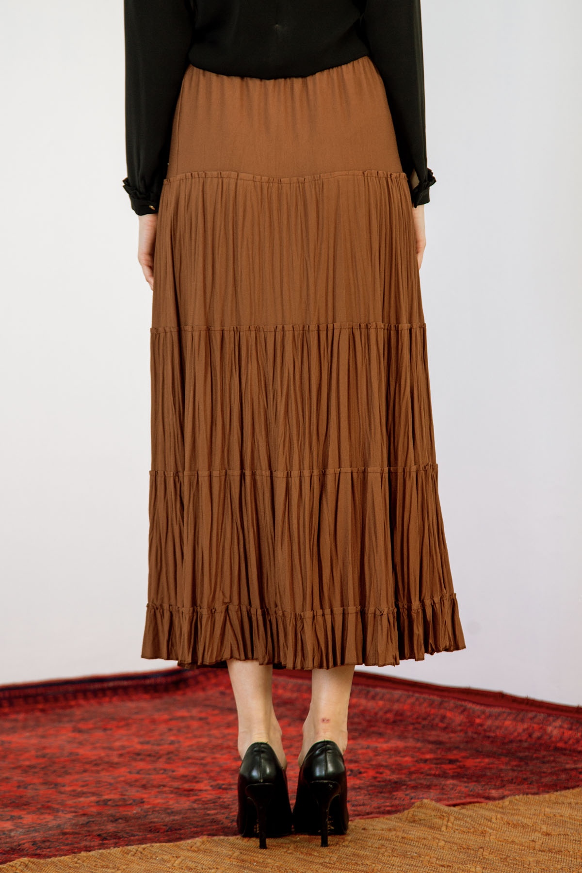 N8159 5 Parça Etek 42-50 - S_kahve - 3