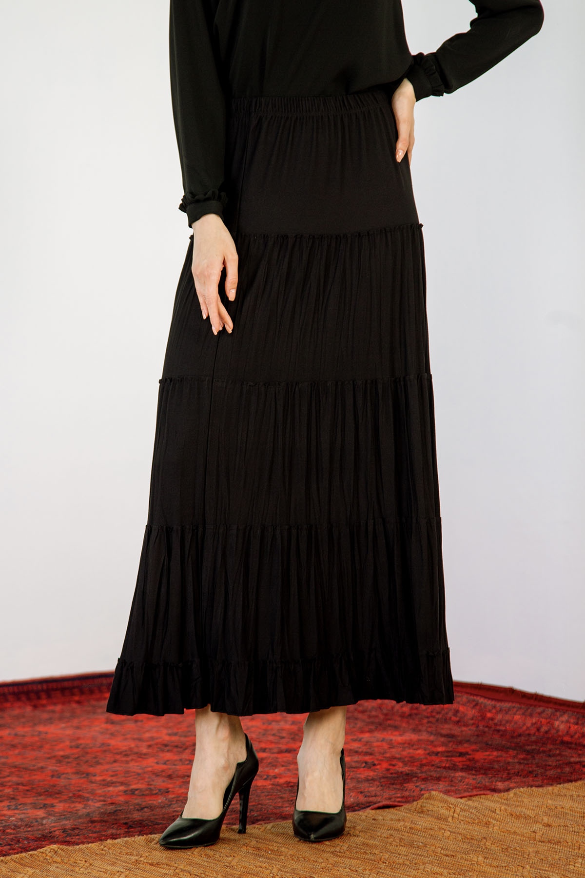 N8159 5 Parça Etek 42-50 - Siyah - 1