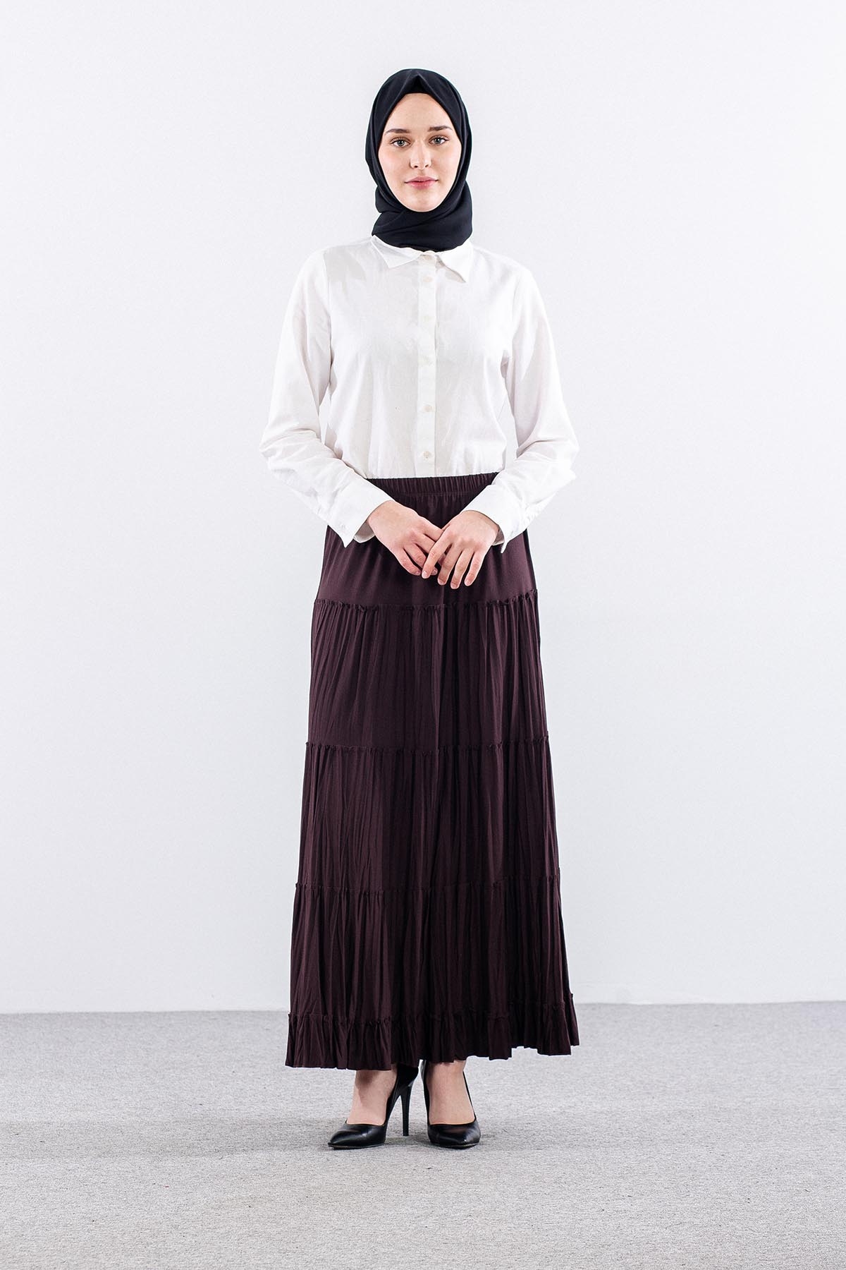 N8159 Etek 3-4-5-6-7 5 Parça - K_kahve - 1