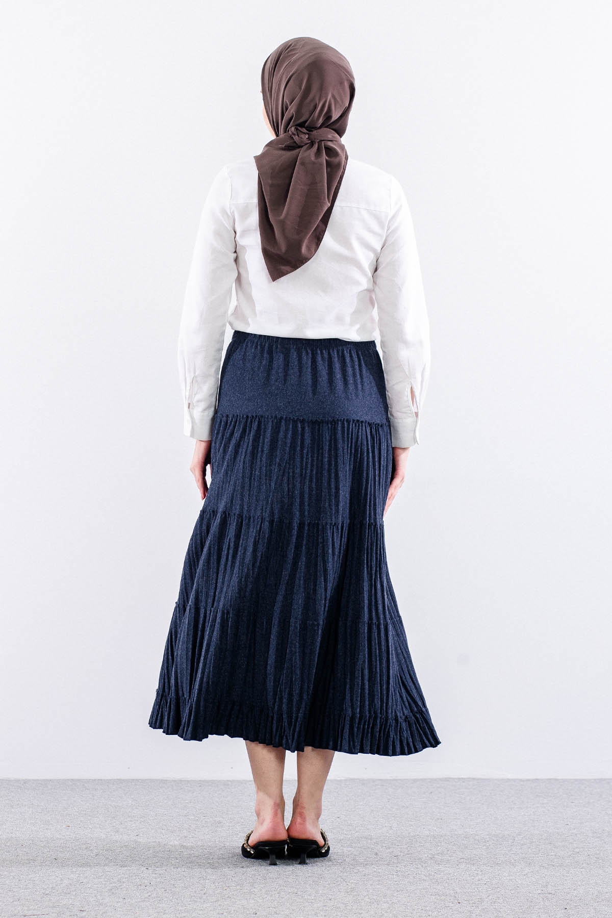 N8630 Etek 3-4-5-6-7 Yün Kumas - Lacivert - 4