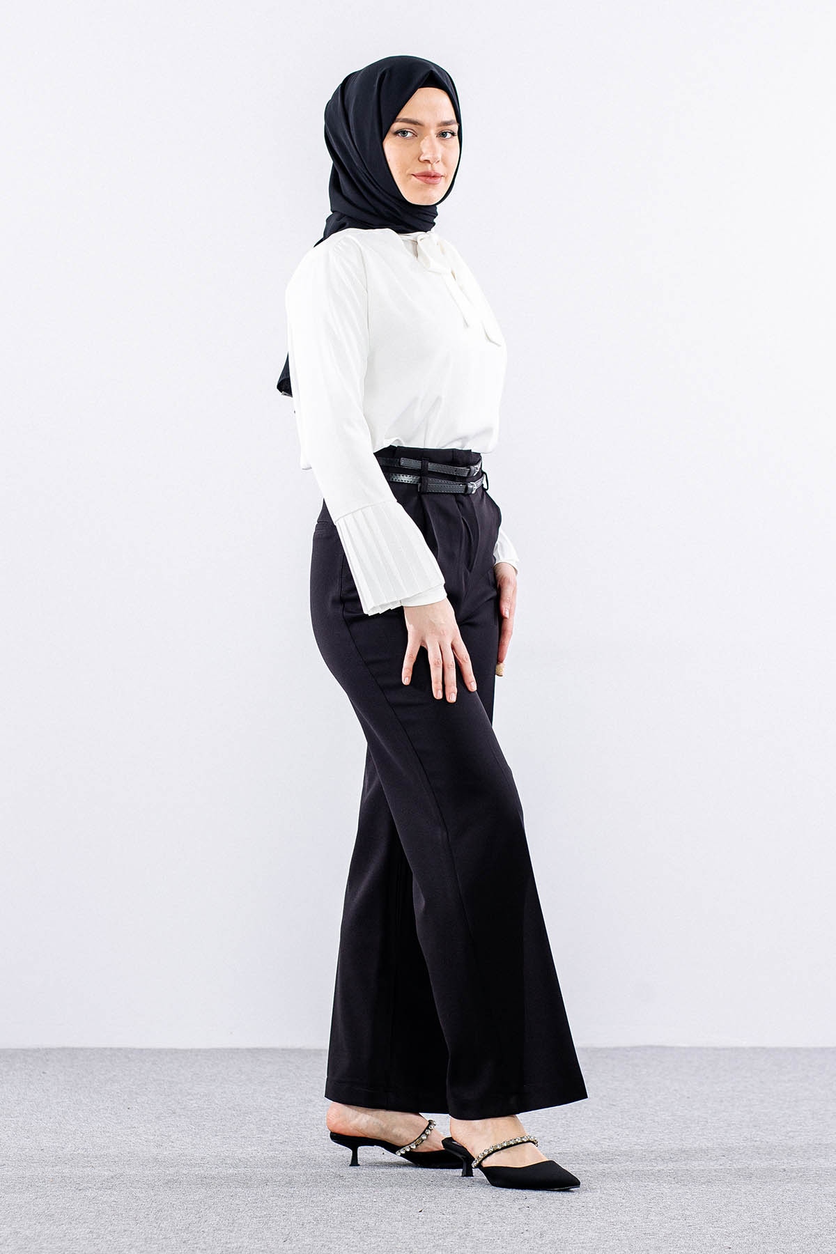 P4145 Pantolon 38-44 - Siyah - 3