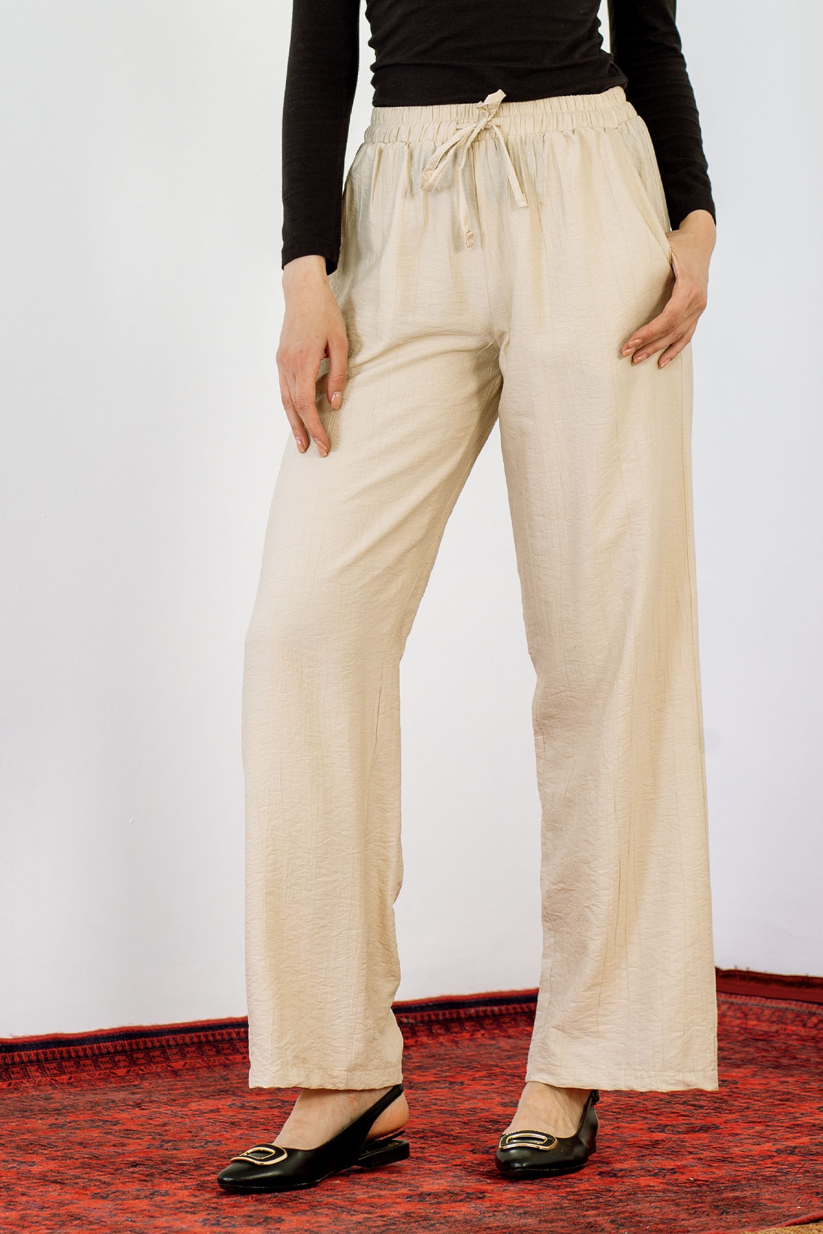 P4158-50 Pantolon 38-42 - Bej - 1