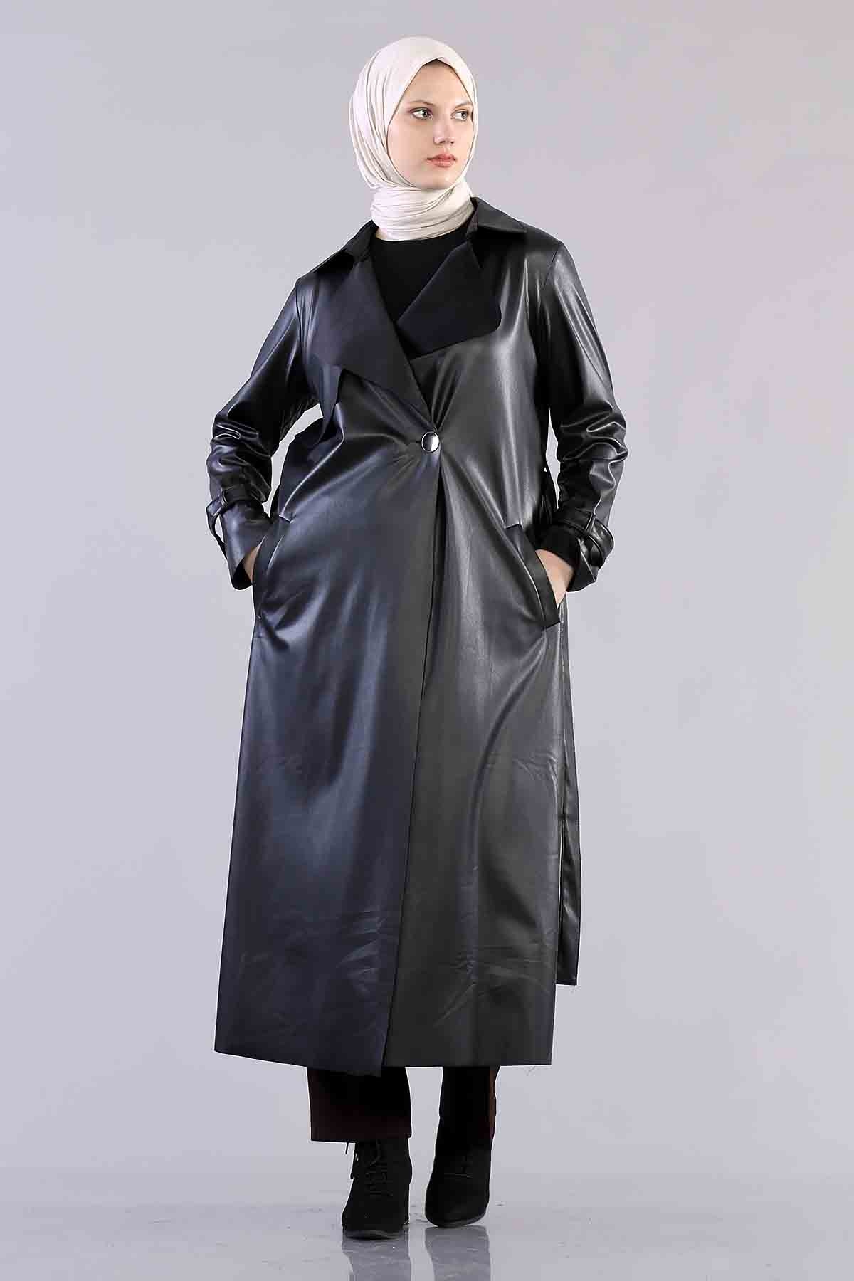 R2240 İçi Tüylü Kap 1-2-3-4 - Siyah - 2