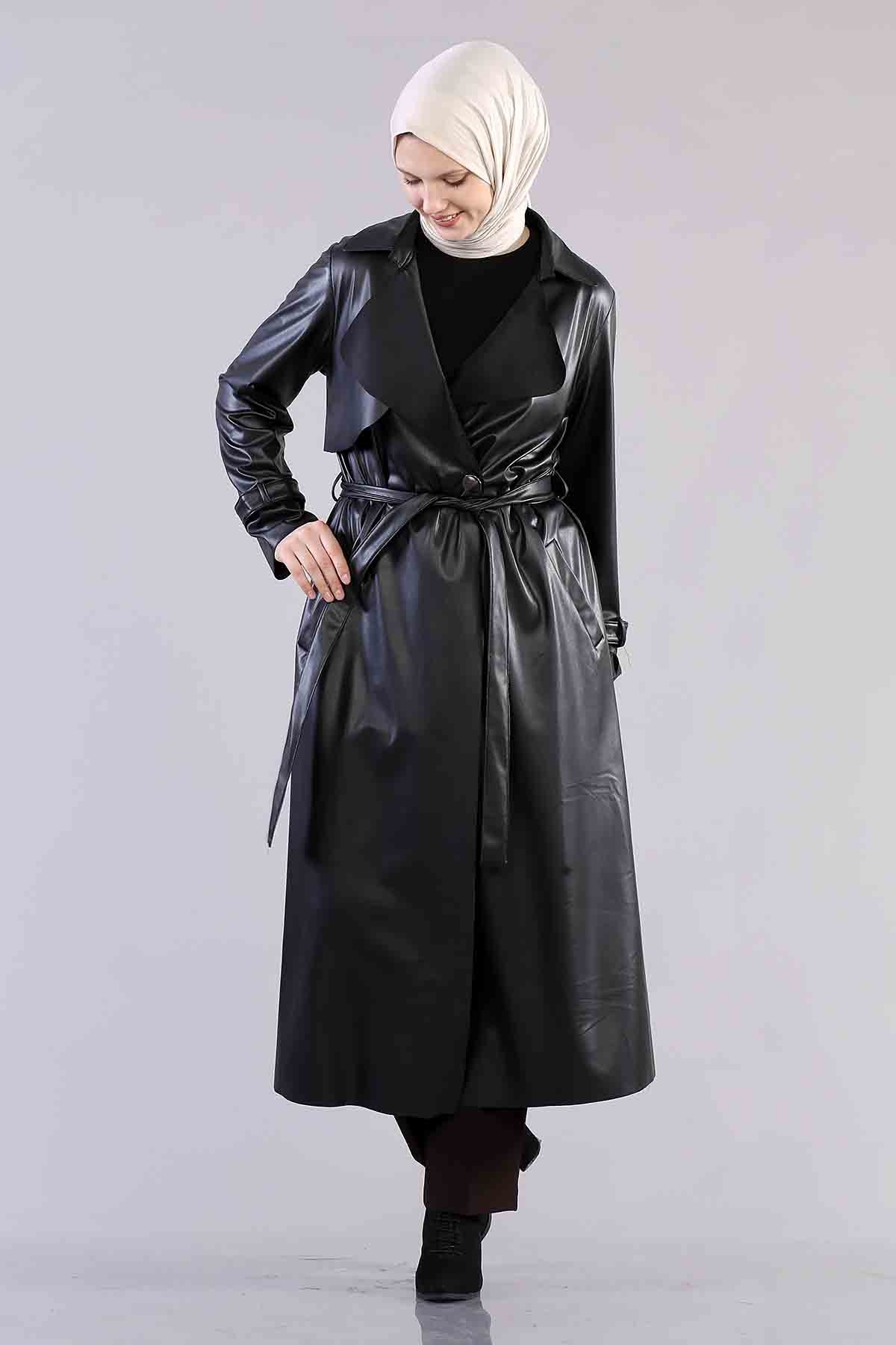 R2240 İçi Tüylü Kap 1-2-3-4 - Siyah - 3