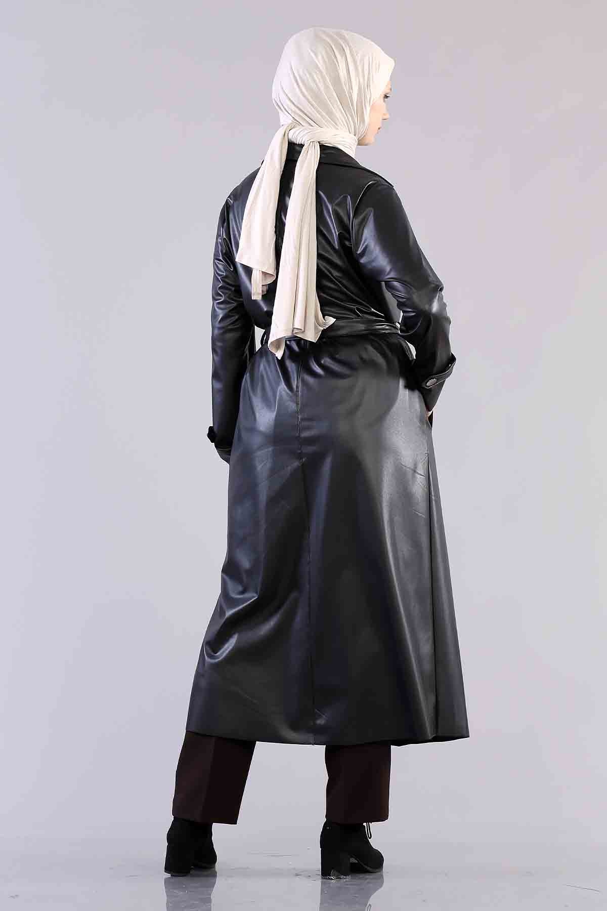 R2240 İçi Tüylü Kap 1-2-3-4 - Siyah - 5