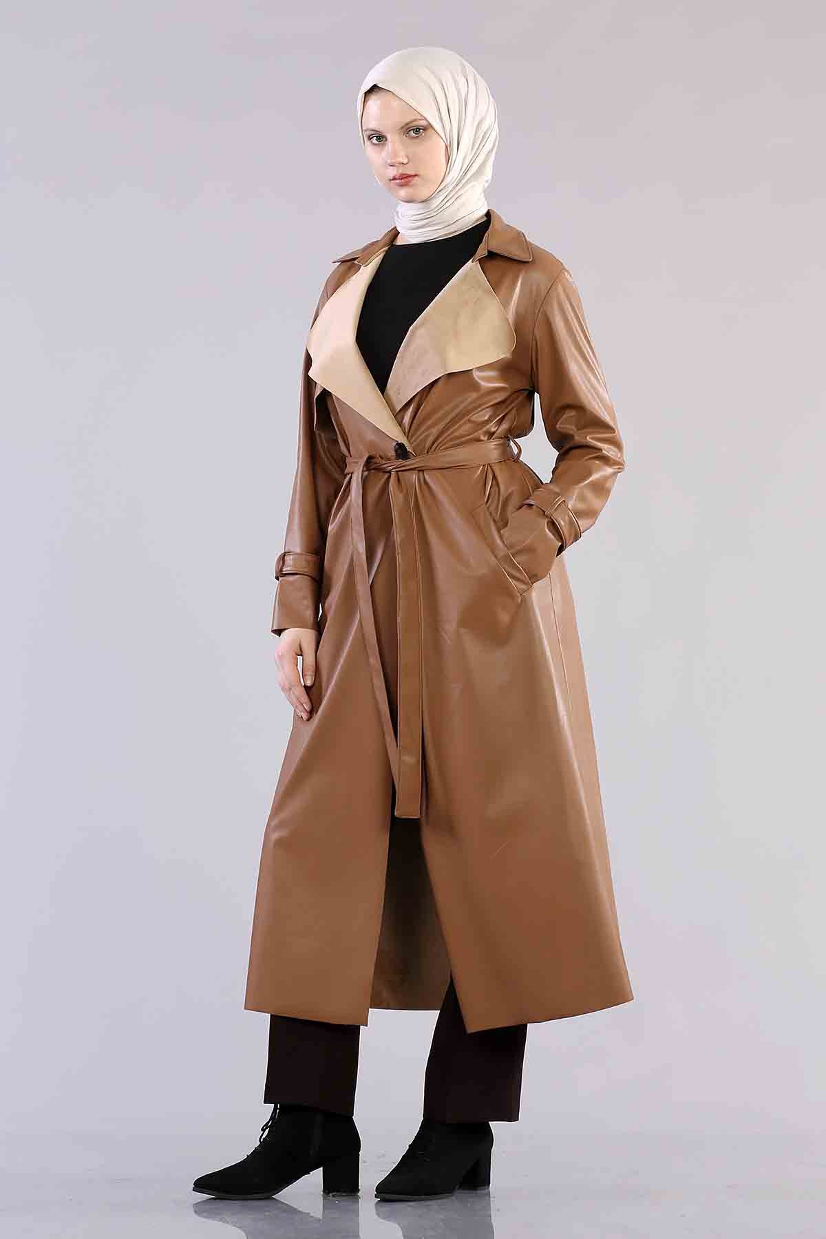 R2240 İçi Tüylü Kap 1-2-3-4 - Taba - 3