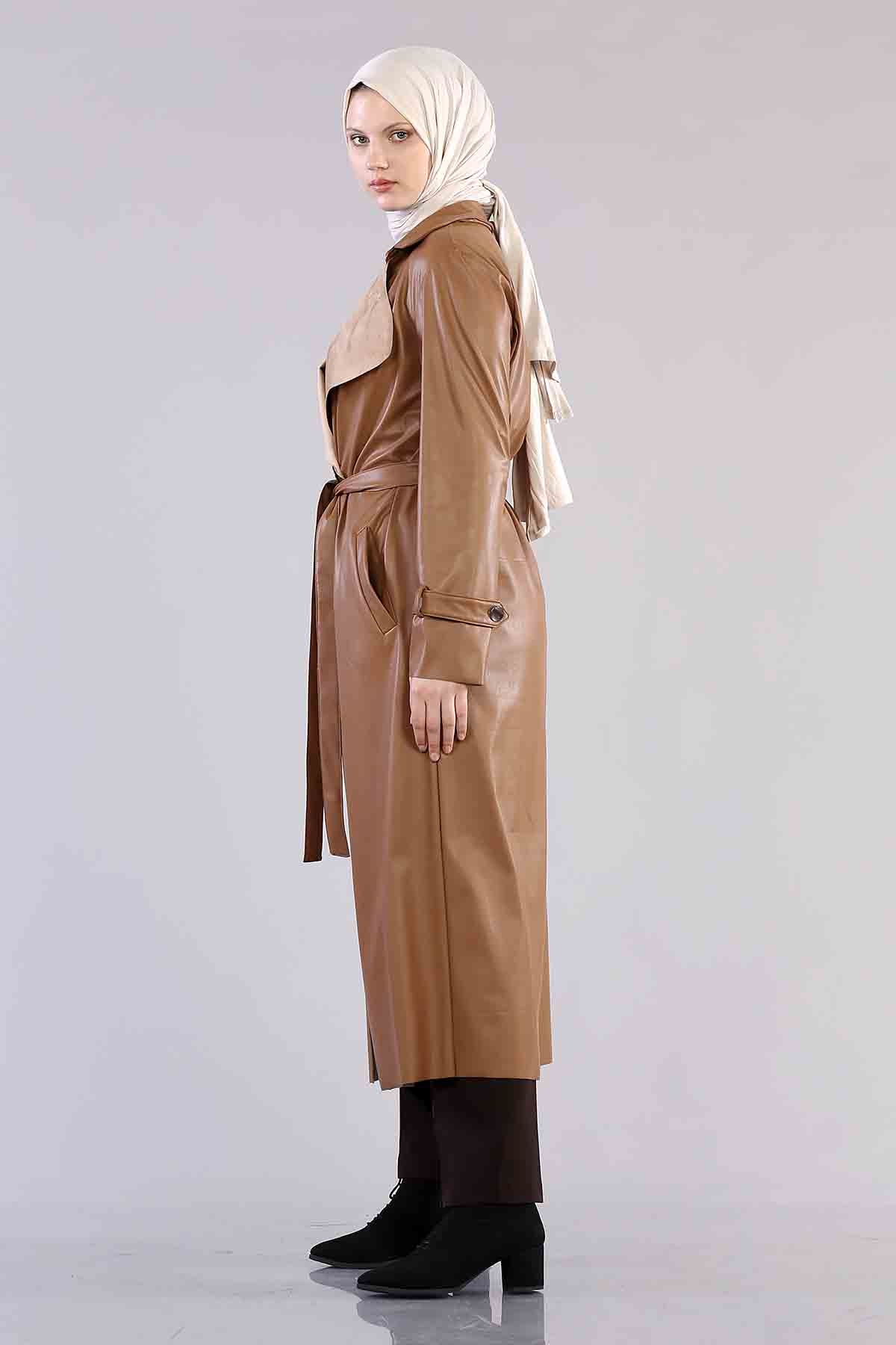 R2240 İçi Tüylü Kap 1-2-3-4 - Taba - 4