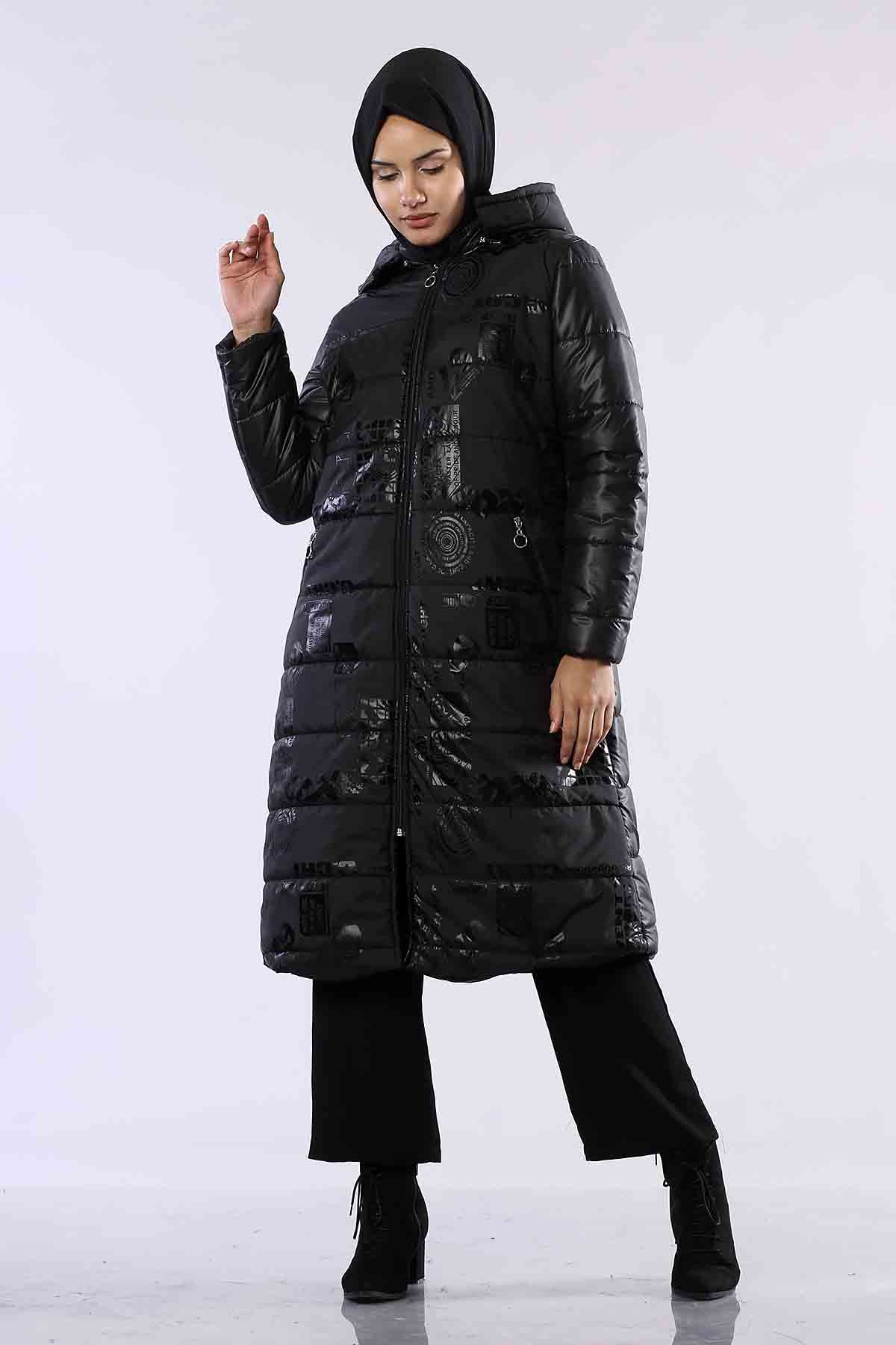 R2247 Yazili şişme Kap 1-2-3-4 - Siyah - 1