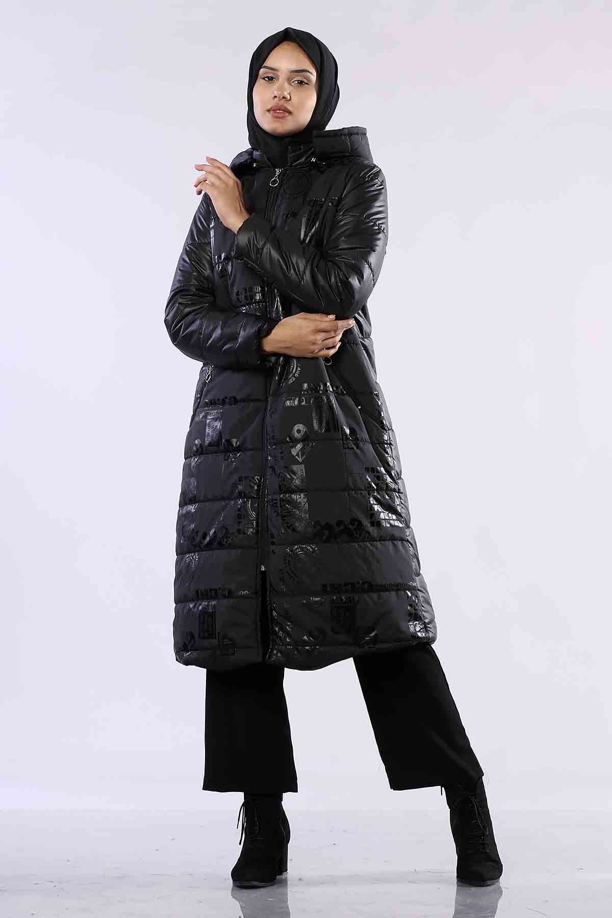 R2247 Yazili şişme Kap 1-2-3-4 - Siyah - 2