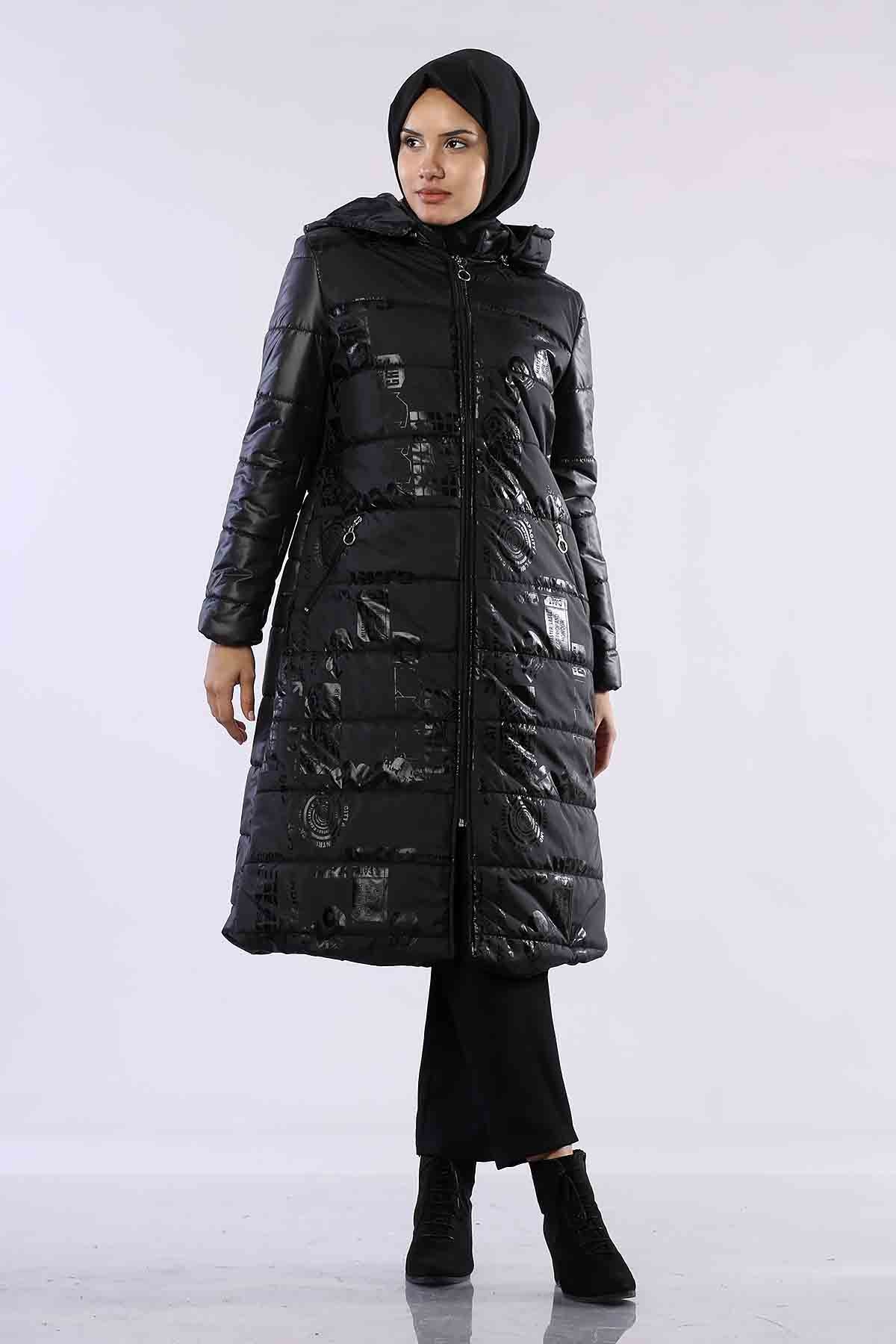 R2247 Yazili şişme Kap 1-2-3-4 - Siyah - 3