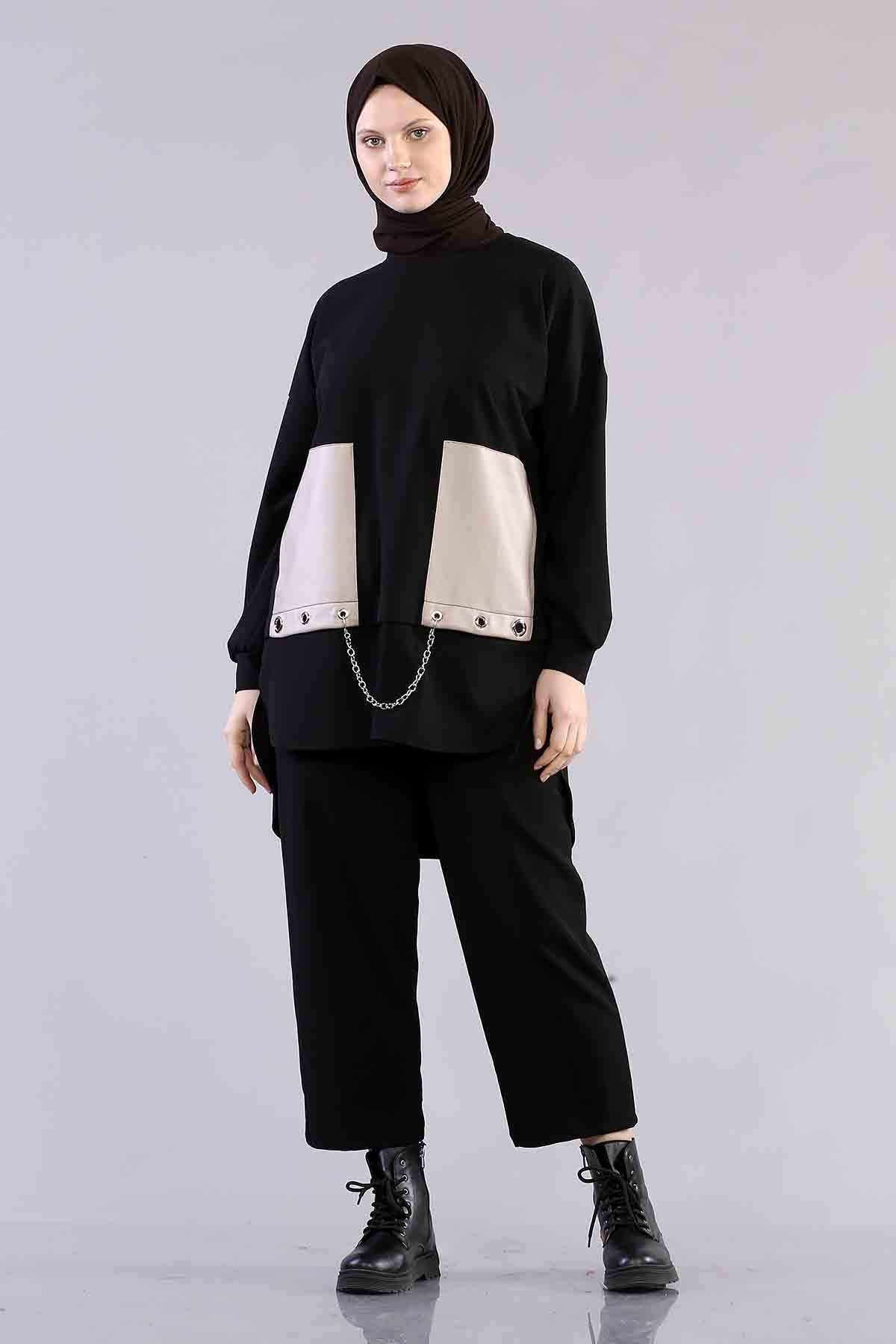 R5082 Takim 1-2-3-4 - Siyah_krem - 1