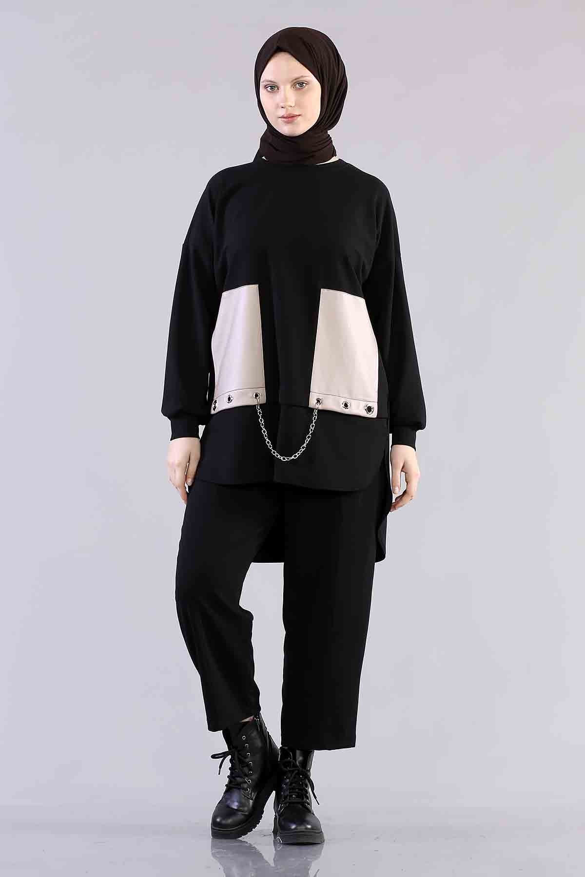 R5082 Takim 1-2-3-4 - Siyah_krem - 2