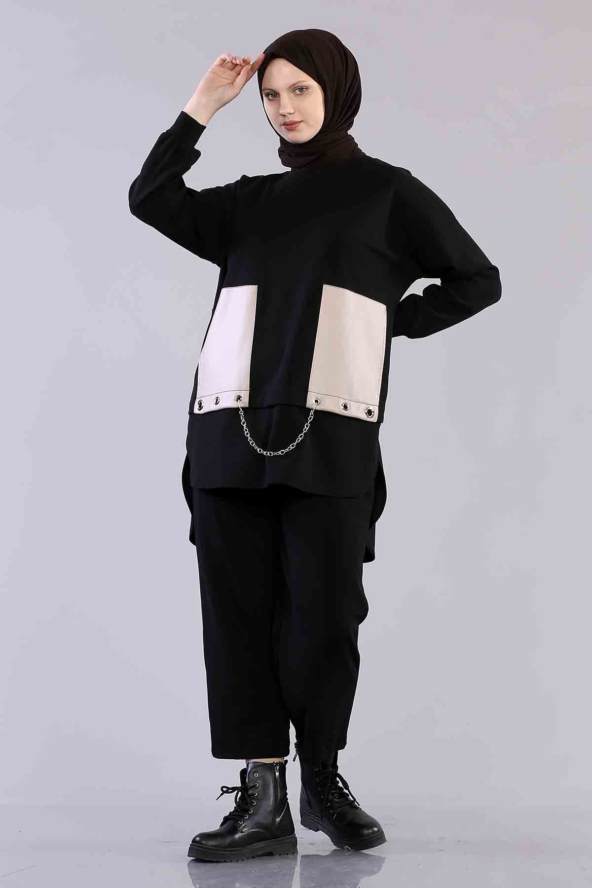 R5082 Takim 1-2-3-4 - Siyah_krem - 3