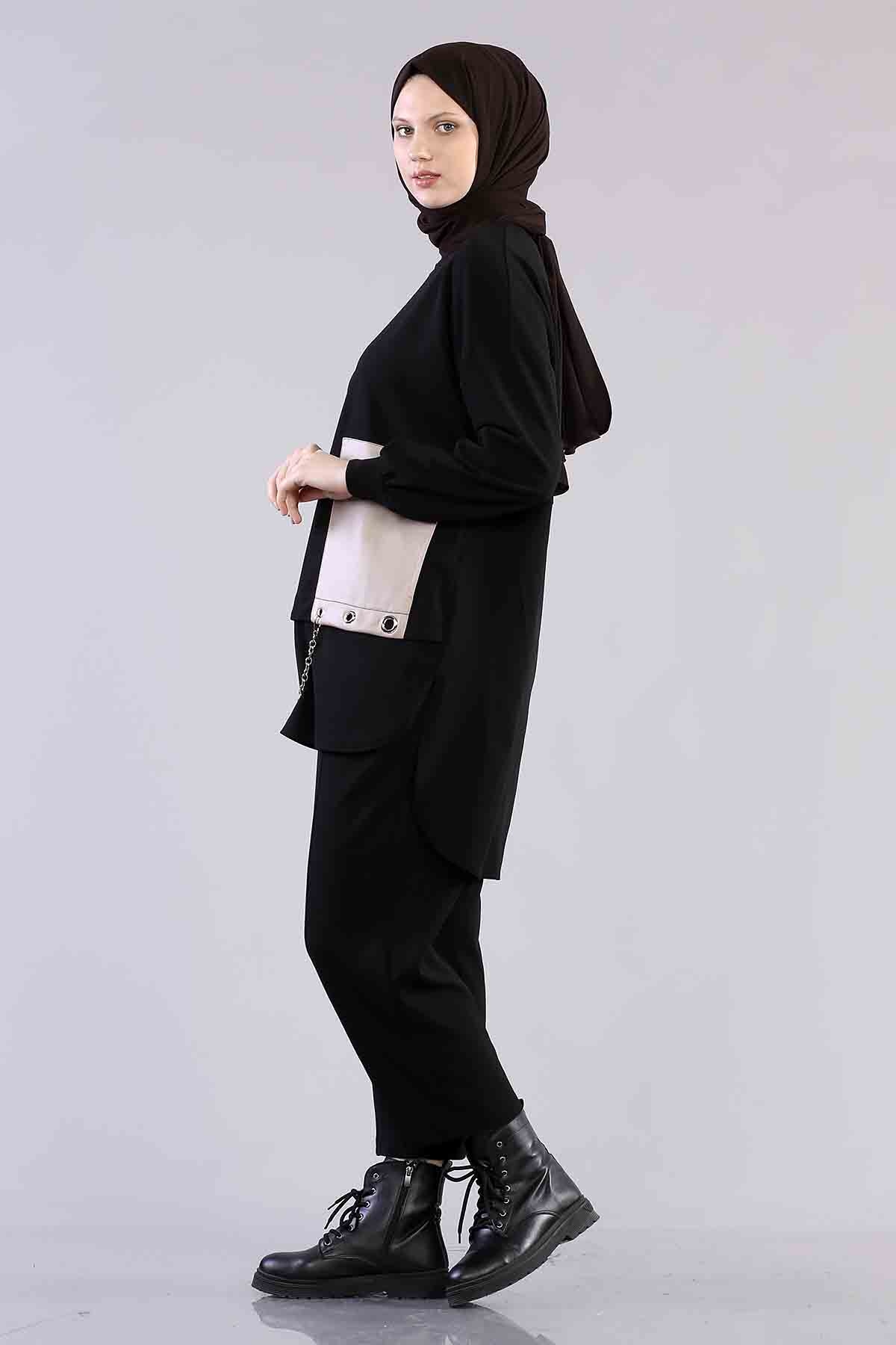 R5082 Takim 1-2-3-4 - Siyah_krem - 4