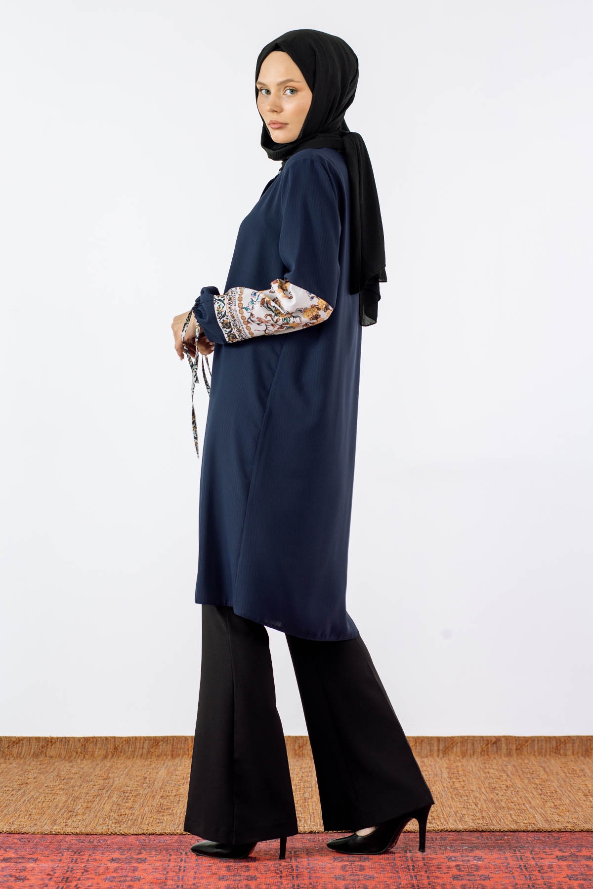 S7006 Tunik 40-50 K.dsn - Lacivert - 4