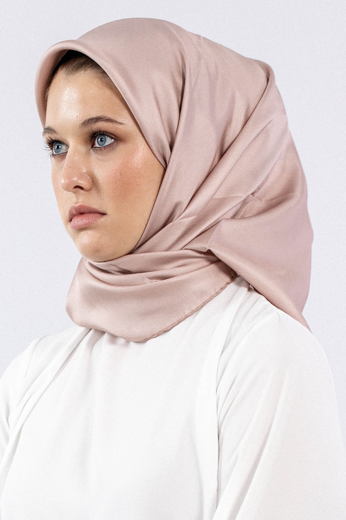 Sade İpek Eşarp Tvil - Toprak - 1