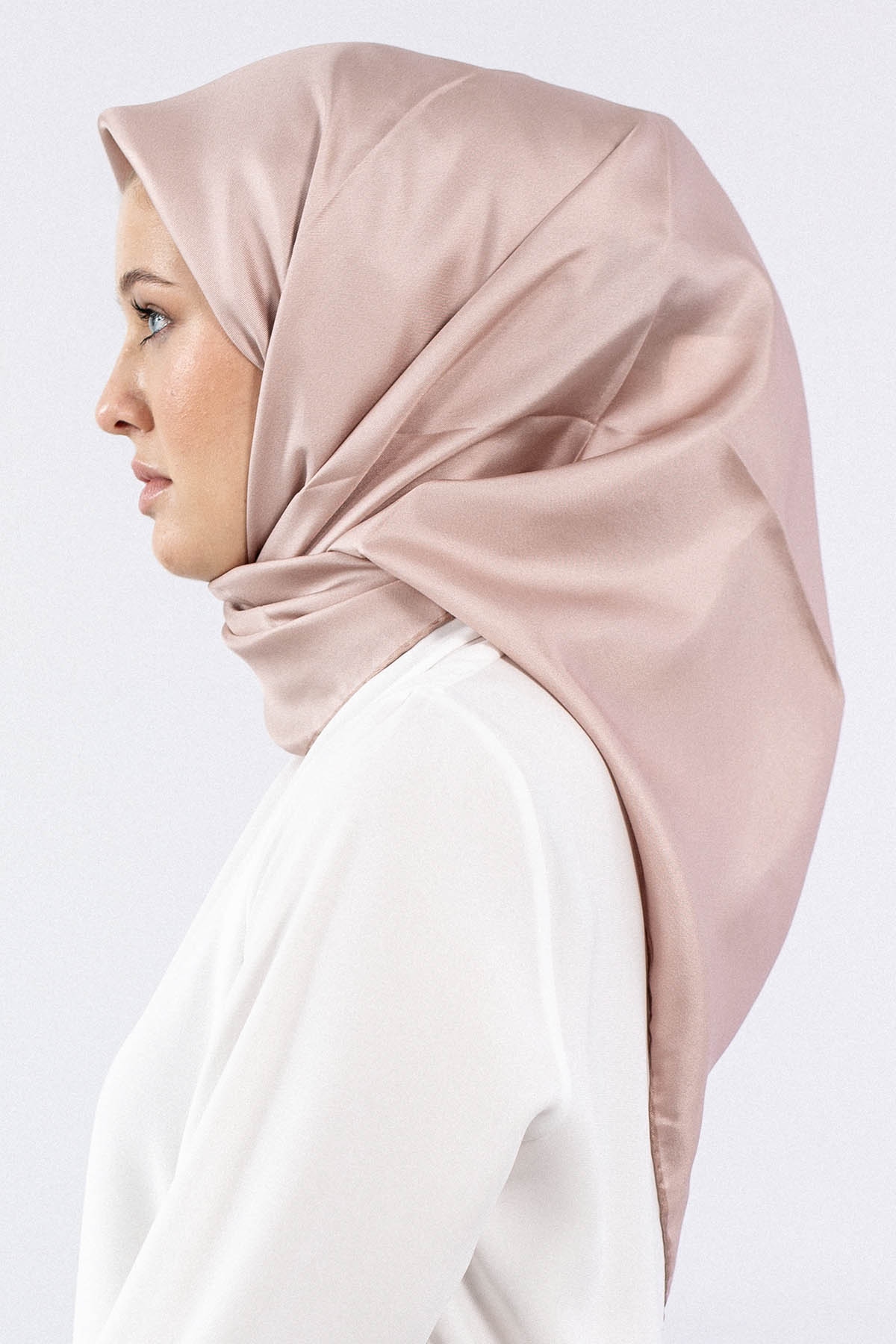 Sade İpek Eşarp Tvil - Toprak - 2