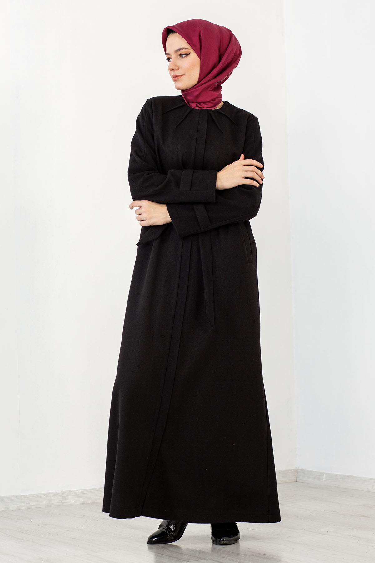 Serçe Kişlik Ferace 38-46 - Siyah - 2