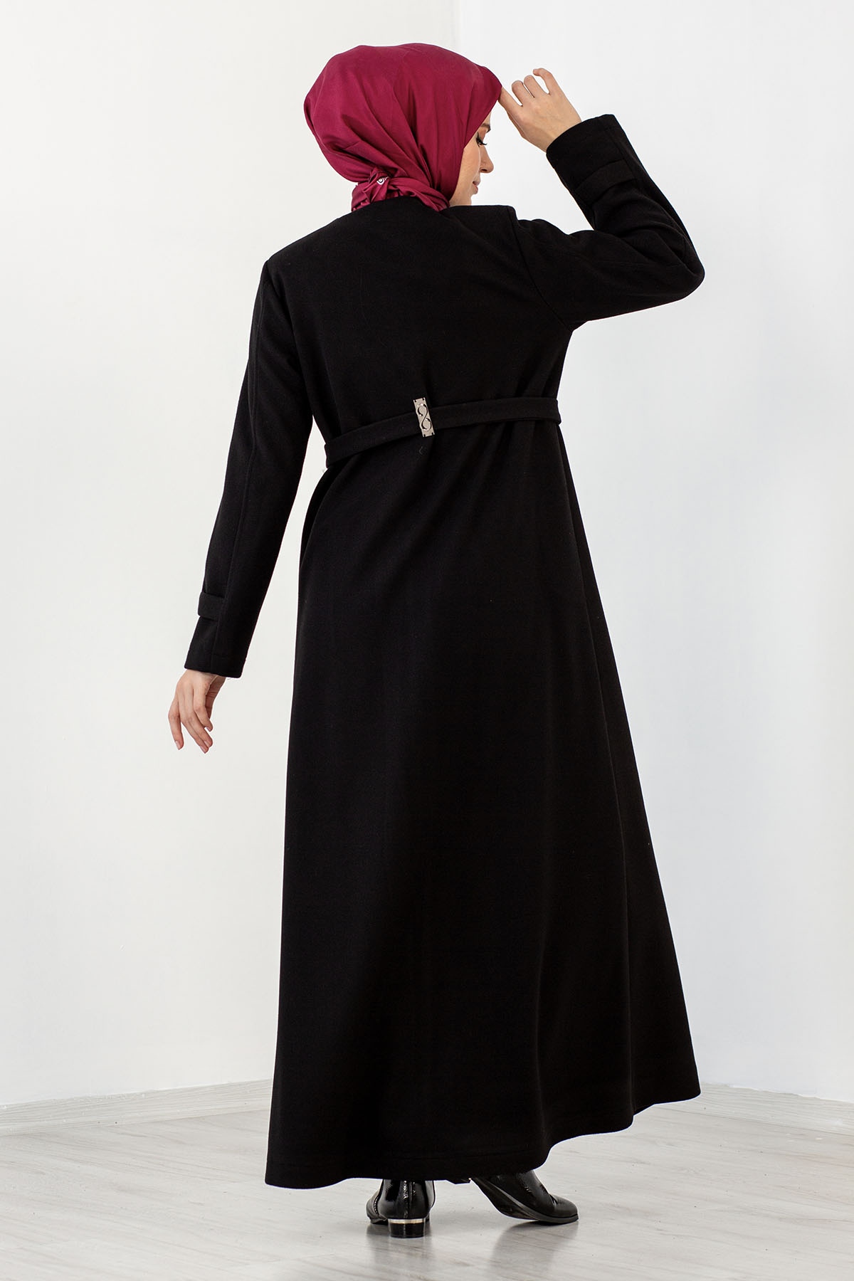 Serçe Kişlik Ferace 38-46 - Siyah - 4