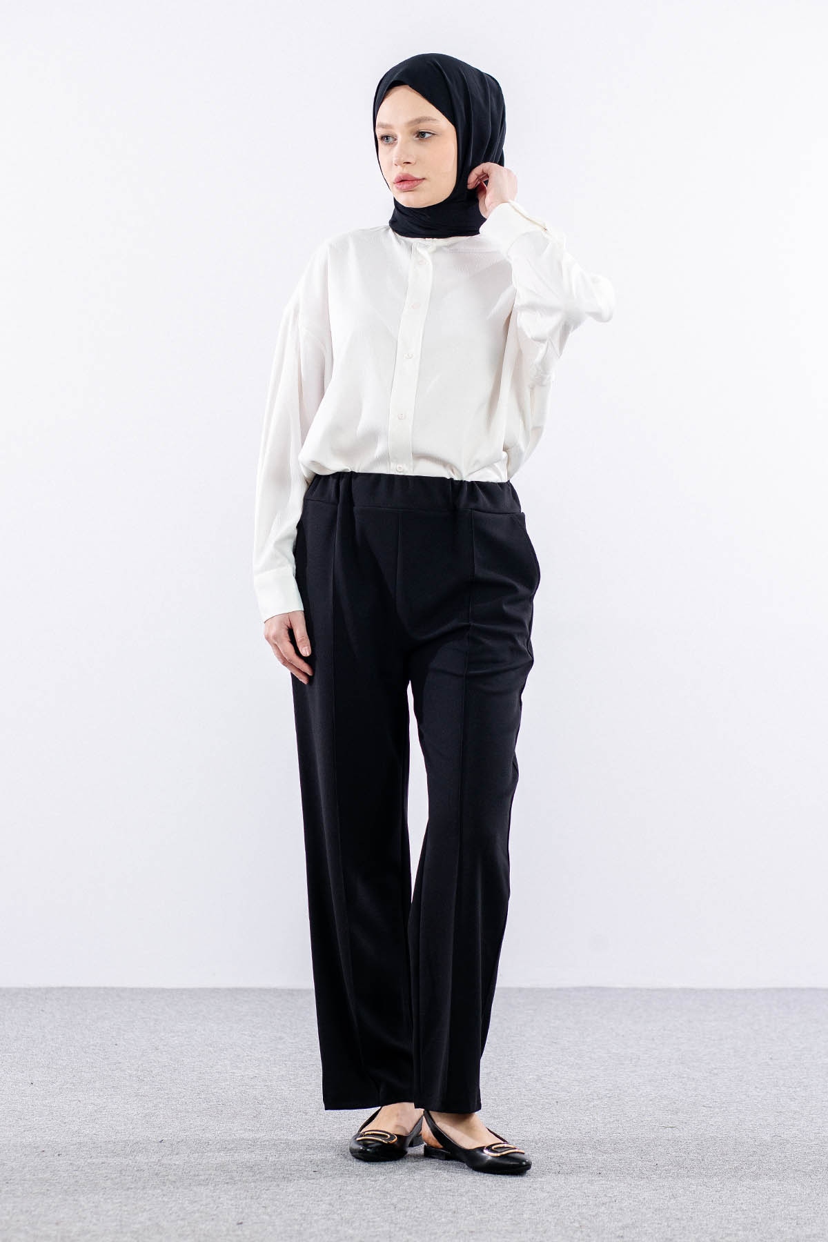 Sude Pantolon 3-4-5-6 - Siyah  - - 2